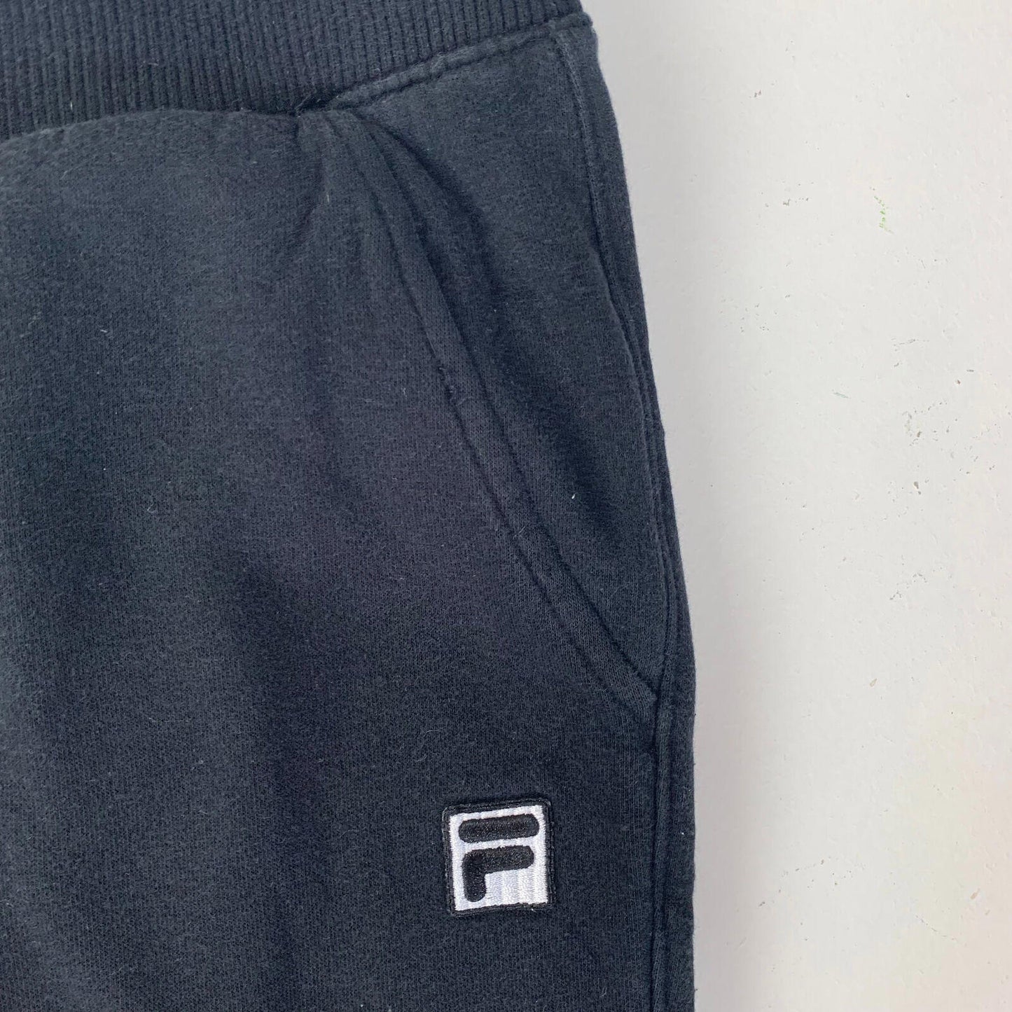 Womens FILA Small Black Jogging Bottoms / Regular Fit / Joggers / Sweatpants
