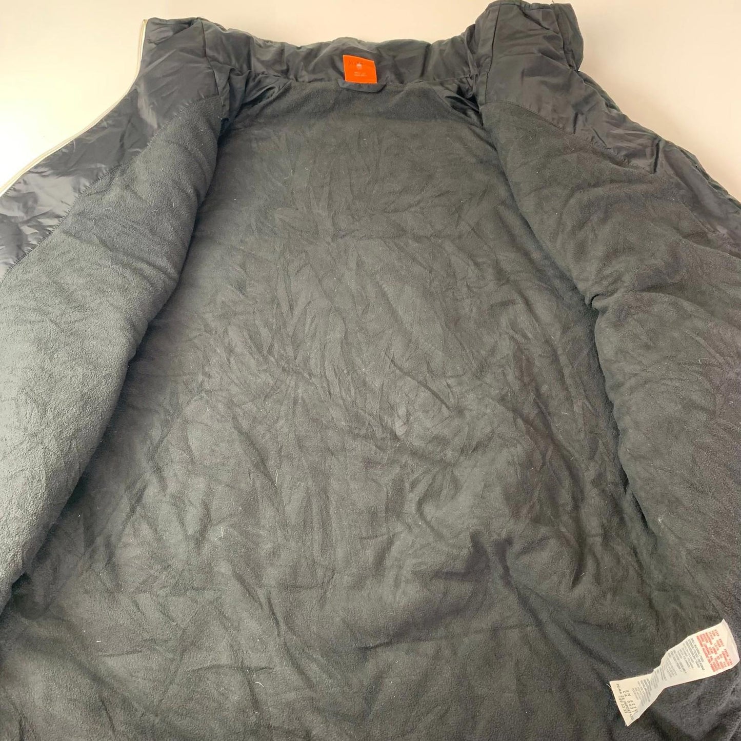 Puma Jacket Fleece Lined Warm Cell Black Zip Pockets Mens L