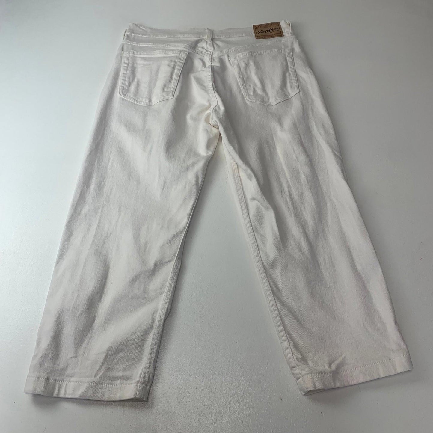 Levi Strauss Signature Ankle Jeans Stretch White Womens Size 10