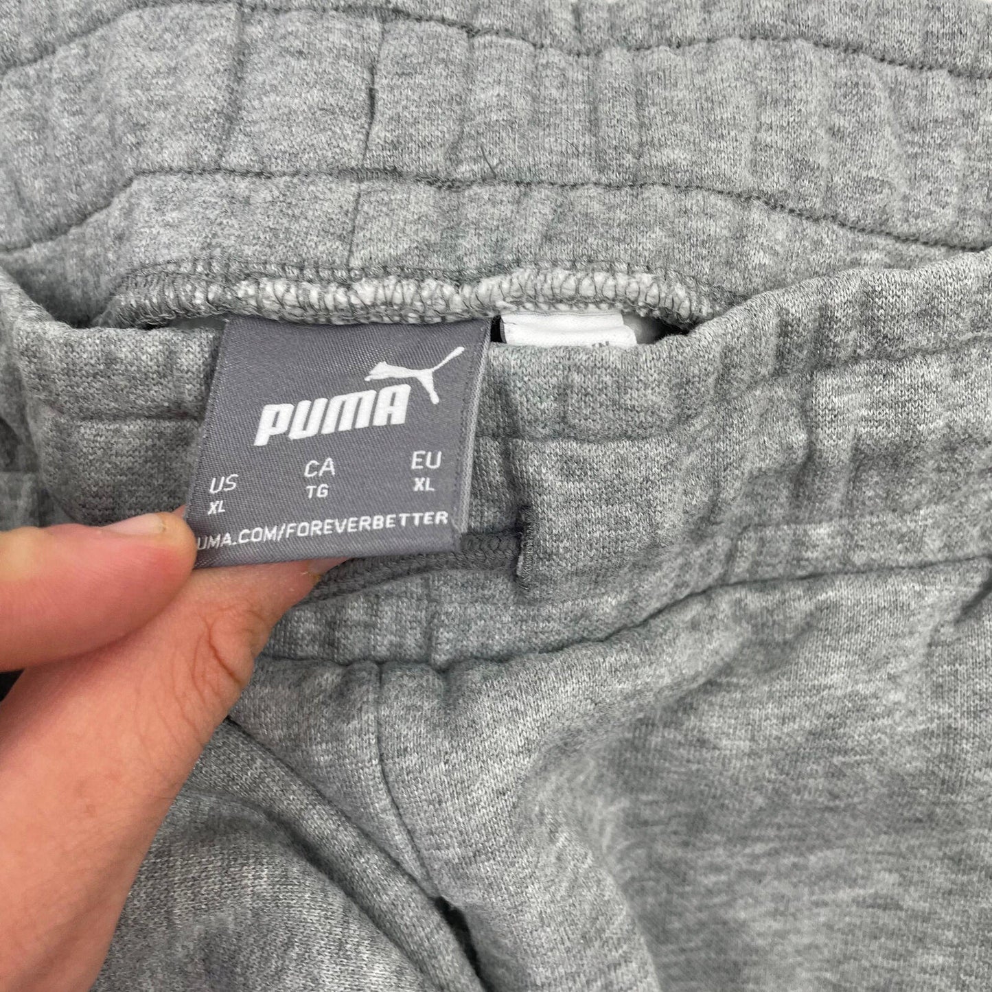 Men’s Grey PUMA Embossed Logo Joggers , Sweatpants , Size XL