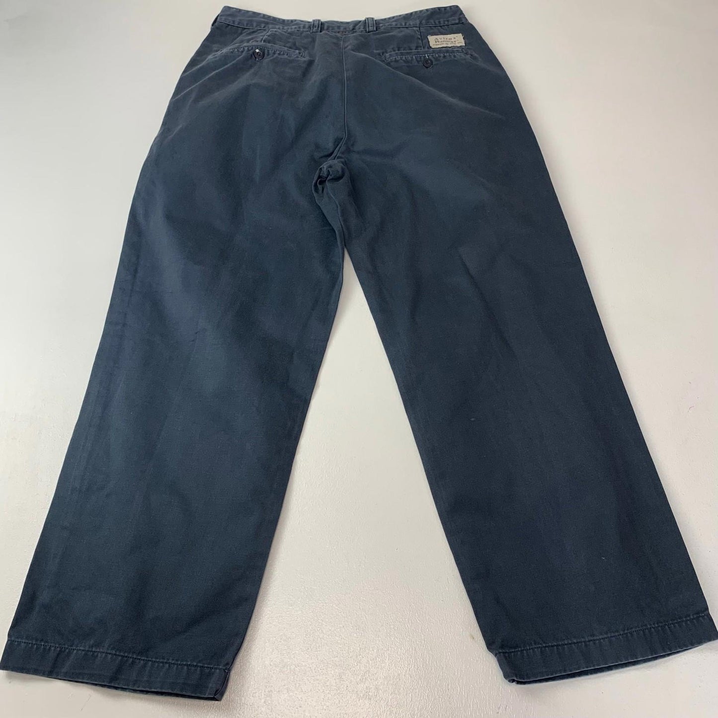 Avirex Runway Trousers Functional Garment Blue Cotton Men's Size 32 X 29