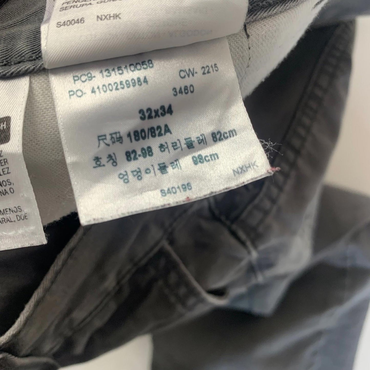 Levi's Jeans Classic Straight Fit Grey Denim Mens 32x34