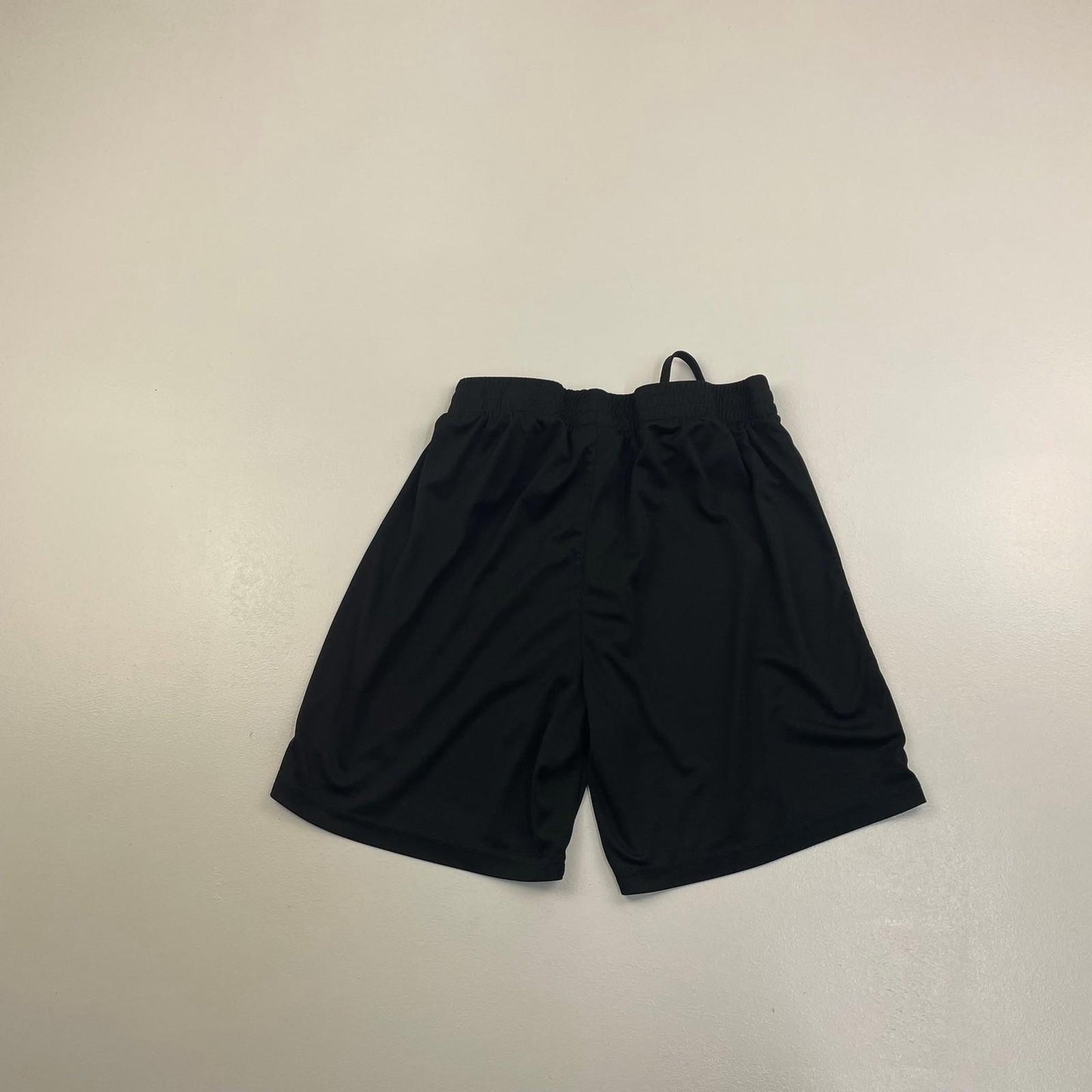 UMBRO Athletic Shorts Black Polyester Drawstring Logo Men's UK Size M