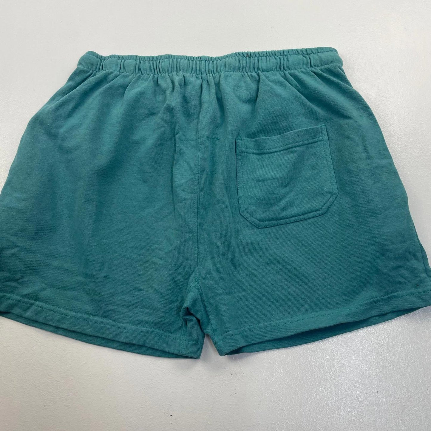Champion Casual Shorts Elastic Waist Drawstring Green Logo Women Large