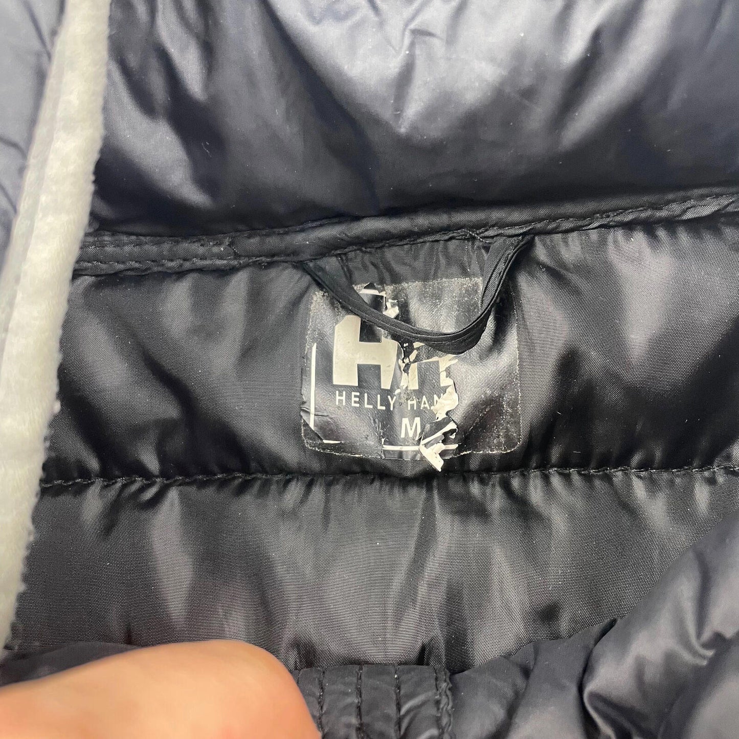 HELLY HANSEN Mens Black Puffer Jacket , Featherless , Size M