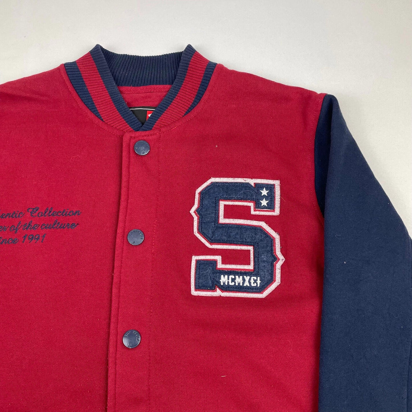 SOUTHPOLE Red & Blue Varsity Style Jacket , Size Large