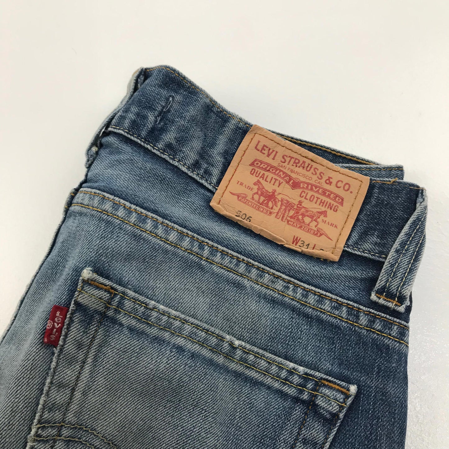 Mens LEVI’S 506 Blue Standard Fit Jeans , W31 L32