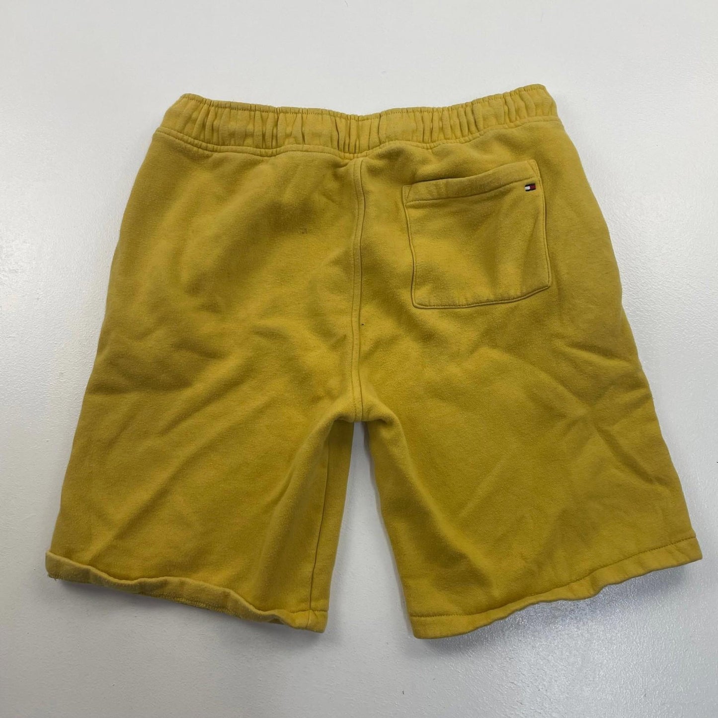 Tommy Hilfiger Boys Sweat Shorts Casual Yellow Elastic Age 16Yrs