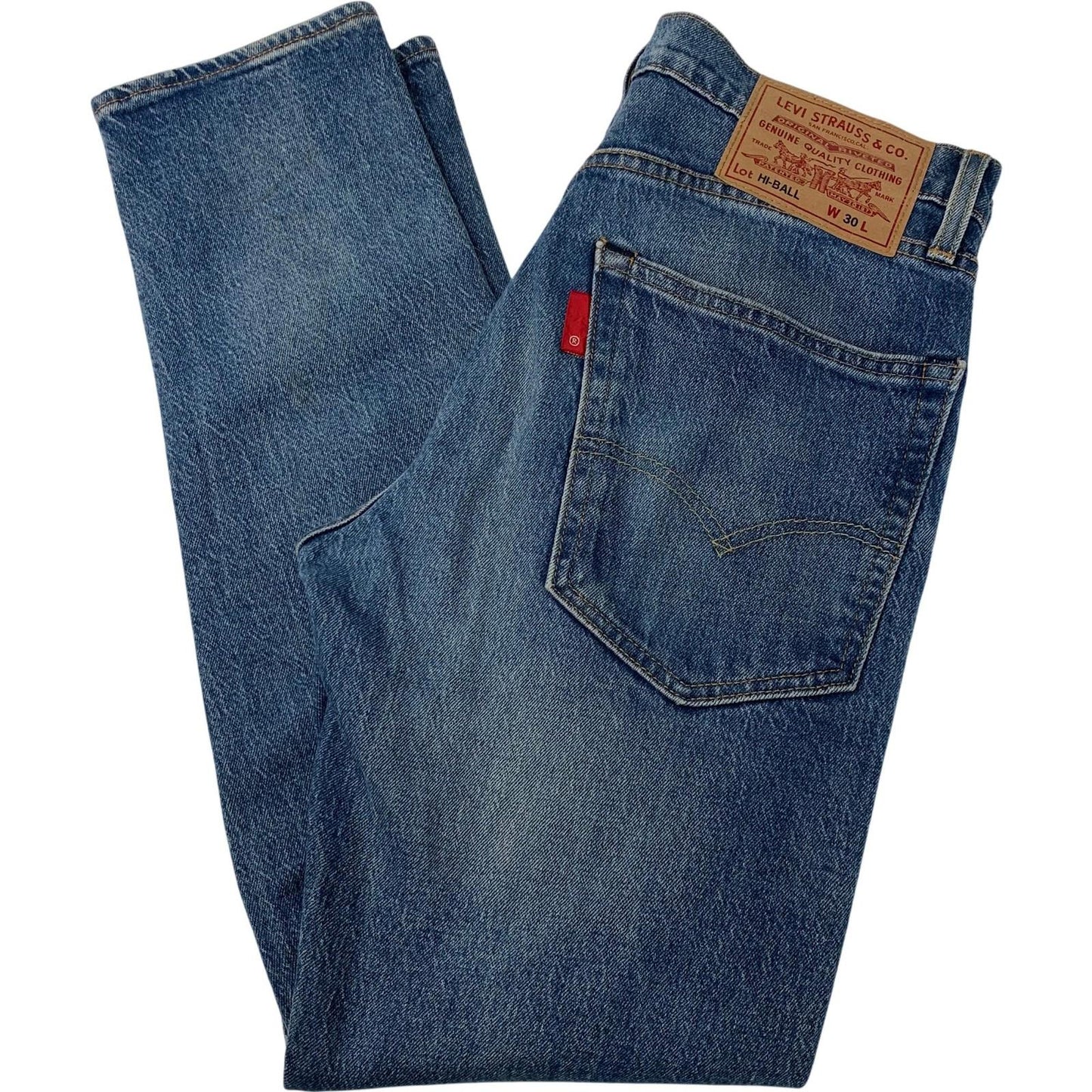 LEVI'S HI-BALL Jeans Straight Leg Blue Denim Mens W30 L30