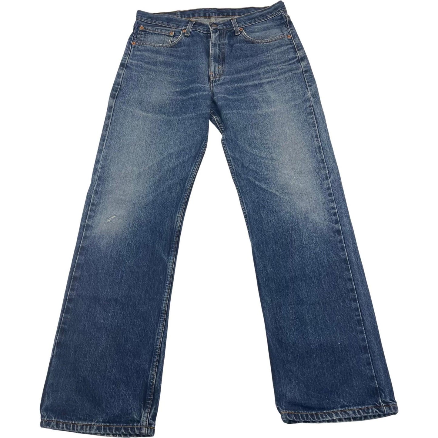 LEVI STRAUSS Straight Leg Denim Blue Jeans Vintage Style Mens W34 L32