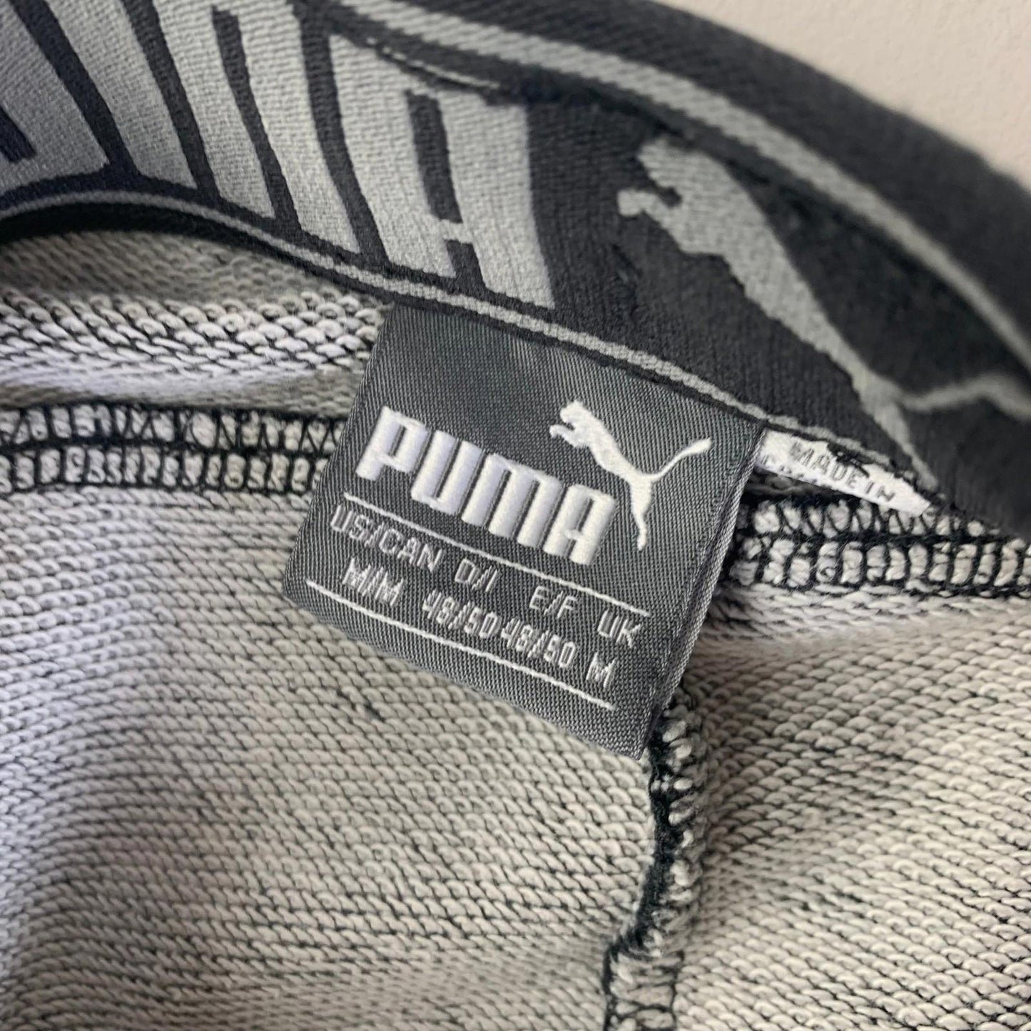 Puma Trousers Jogger Elastic Waist Black Womens M UK 12