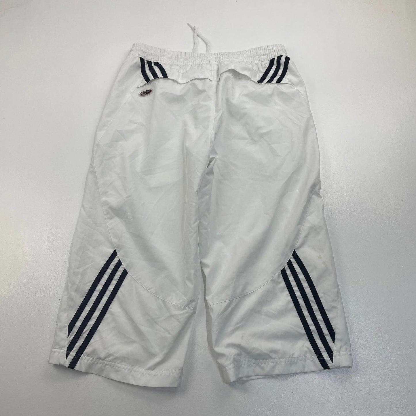 Adidas Activewear Shorts White Athletic Drawstring Men's UK S