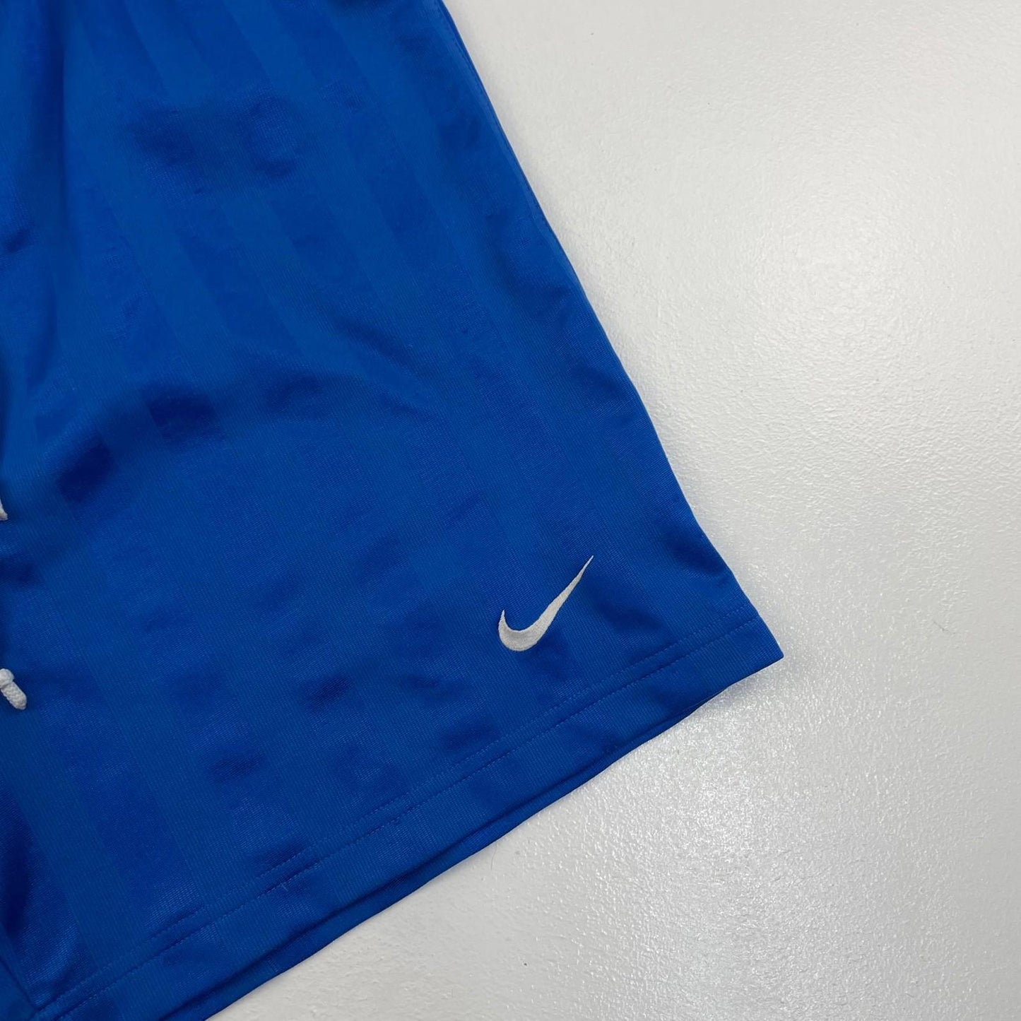 NIKE Athletic Shorts Drawstring Lightweight Blue Mens Medium