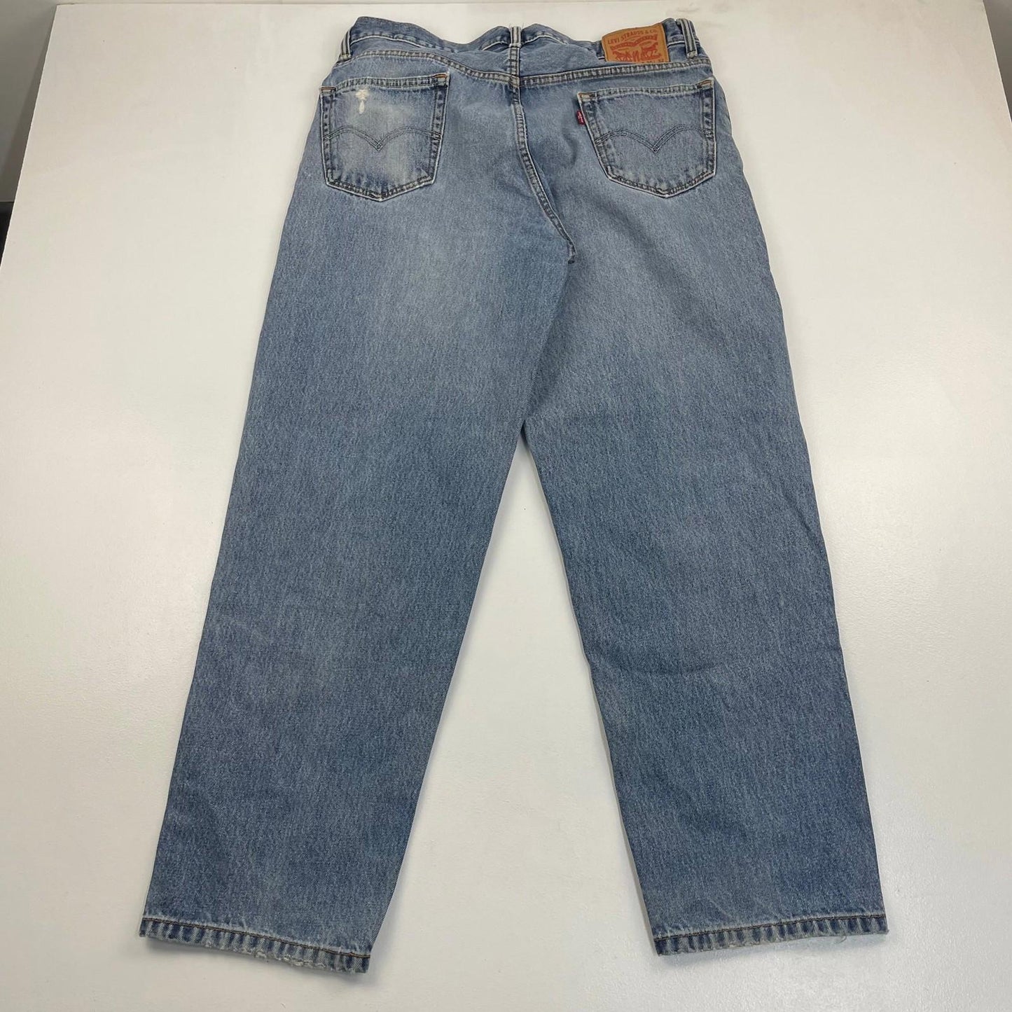 LEVI'S 560 Comfort Fit Jeans Distressed Vintage Blue Denim Mens W36 L32