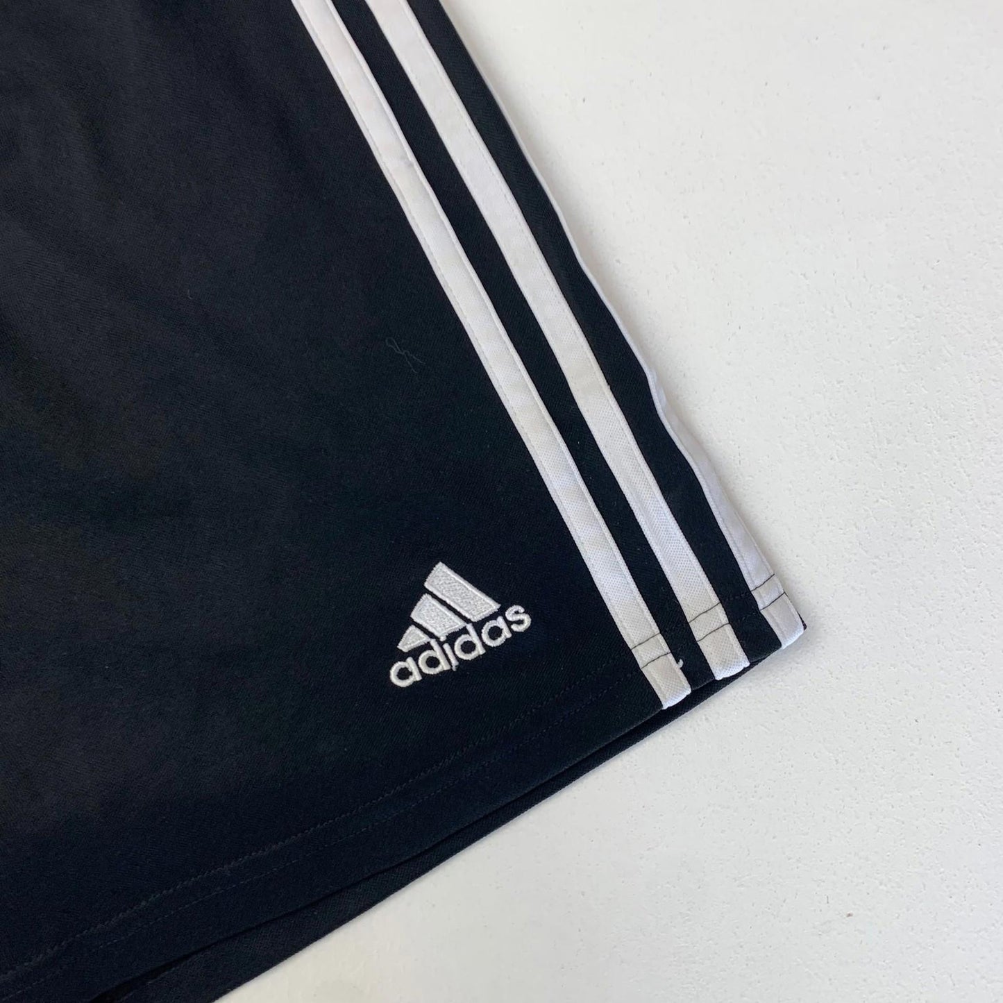 ADIDAS Formotion Athletic Shorts Black White Stripes Mens L