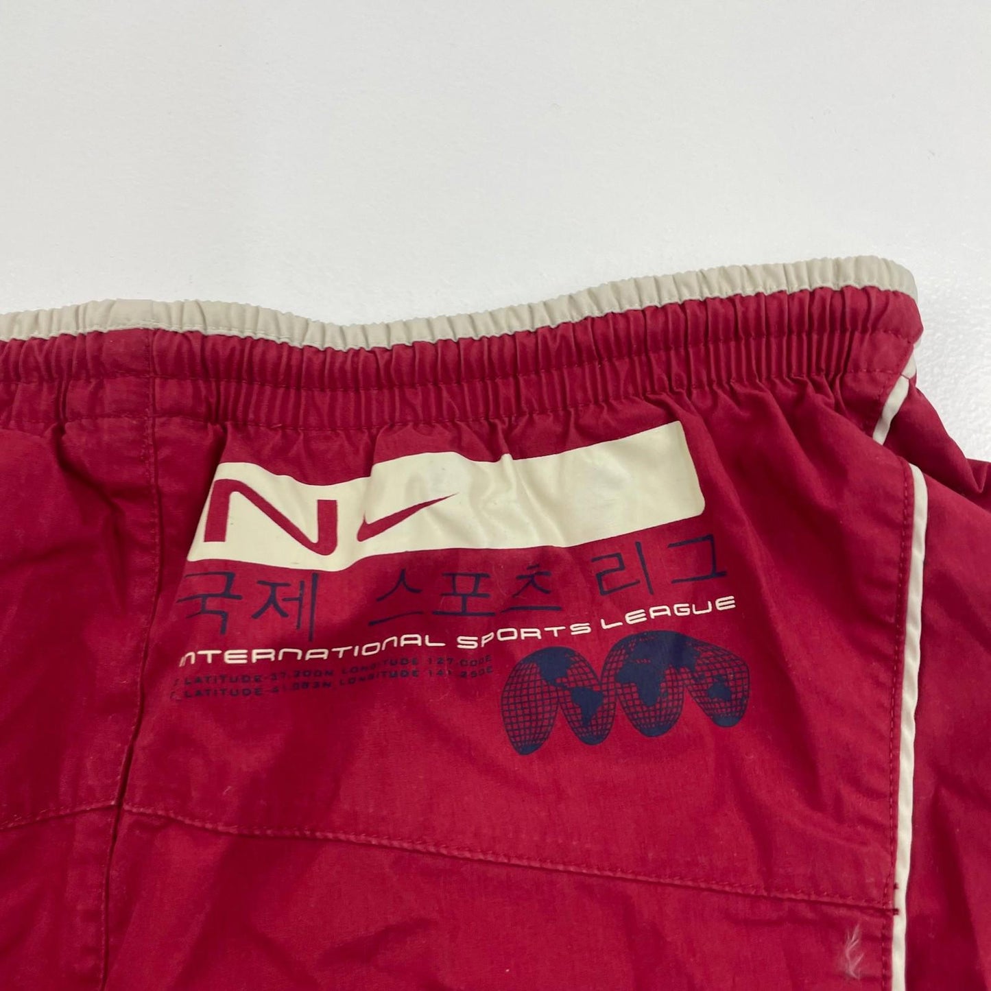 NIKE Swim Shorts Red Boys UK Label Size L 14-16
