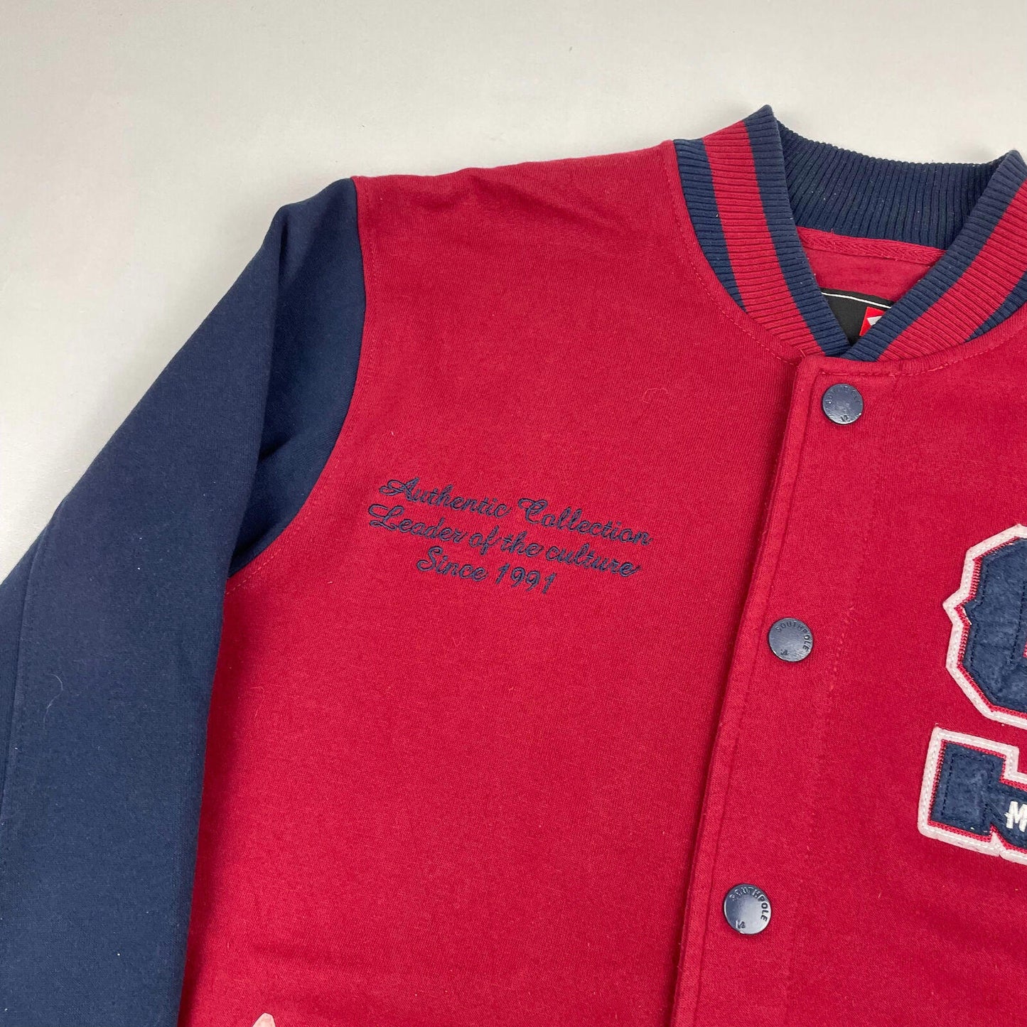 SOUTHPOLE Red & Blue Varsity Style Jacket , Size Large
