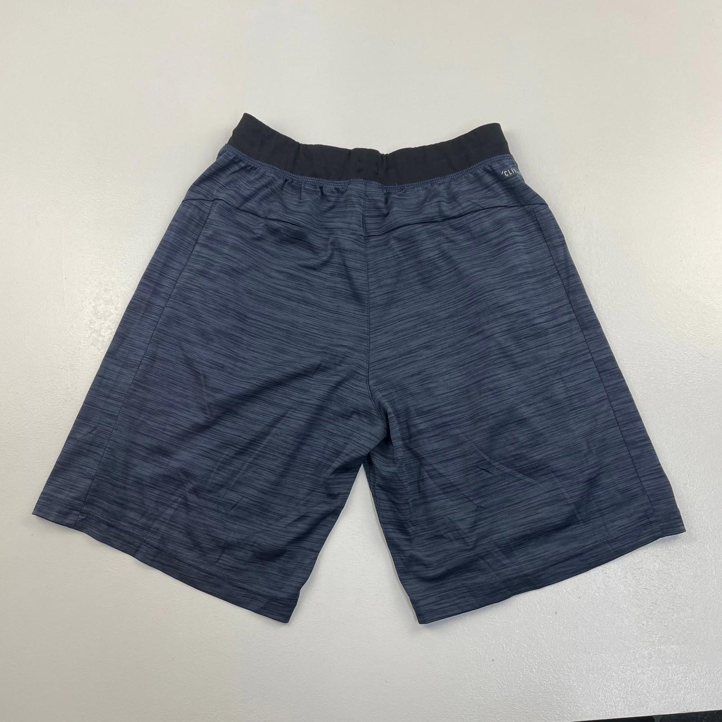 ADIDAS Climalite Activewear Shorts Elastic Waist Blue Mens UK S