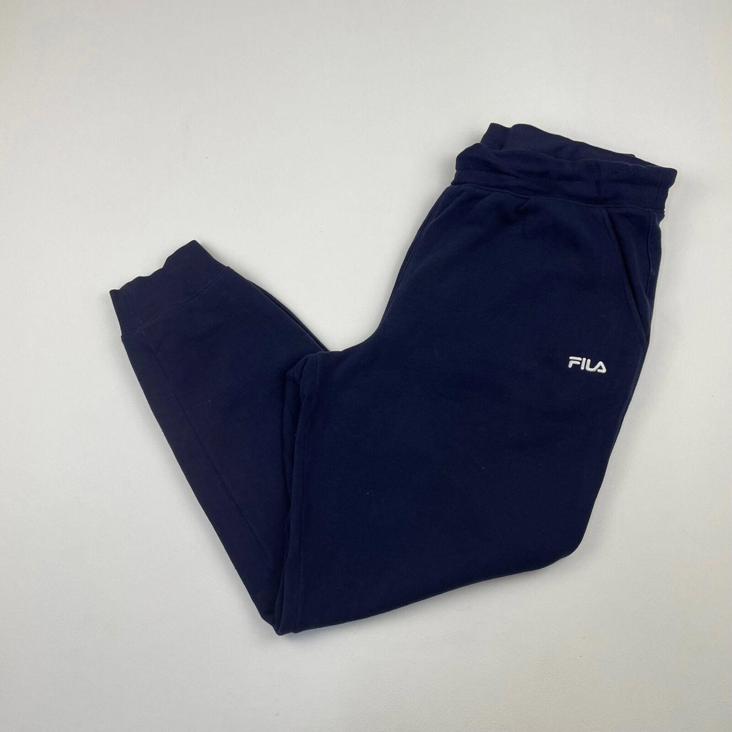 Men’s Blue FILA Joggers , Small Spellout , Size Large
