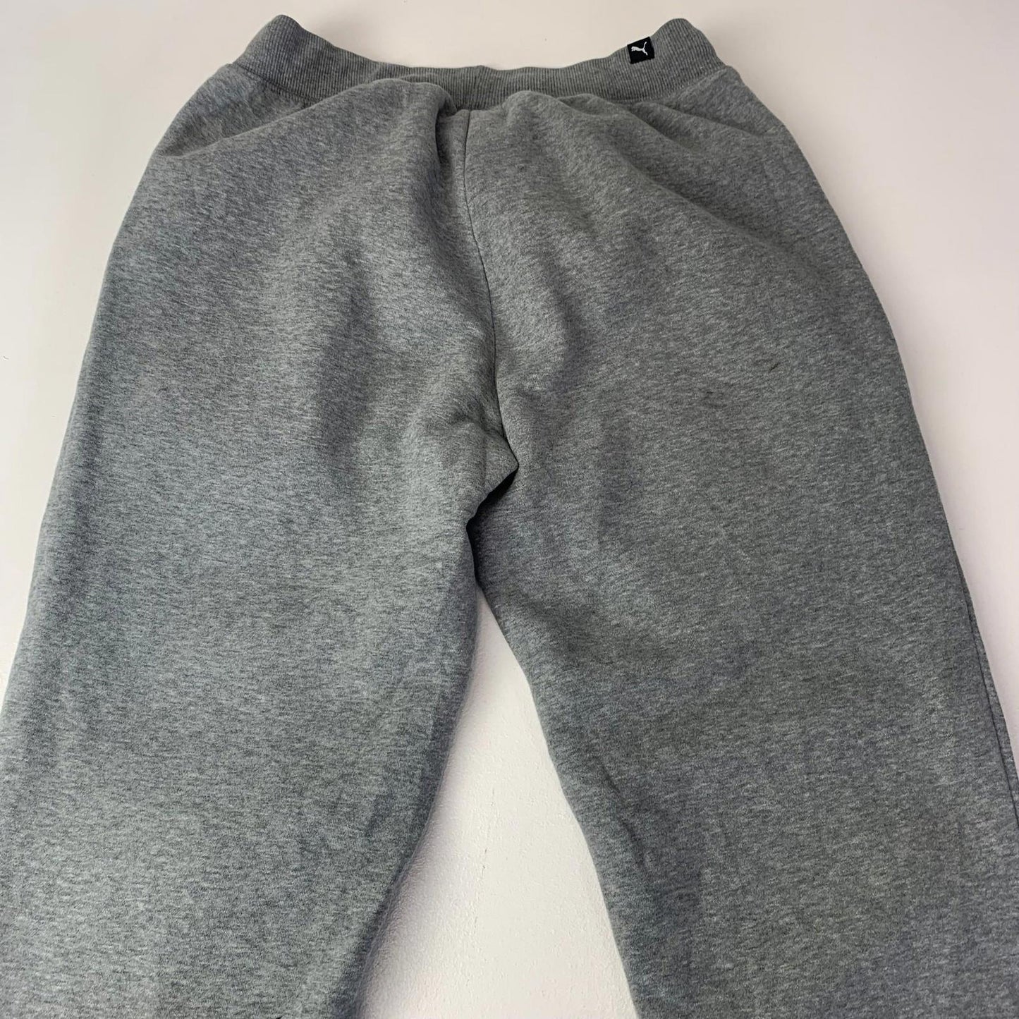 Puma Sweatpants Joggers Drawstring Logo Grey Womens M