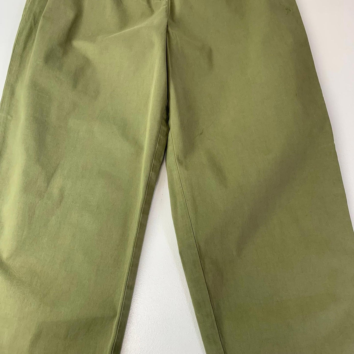 Tommy Hilfiger Trousers Straight Olive Green Women UK 8