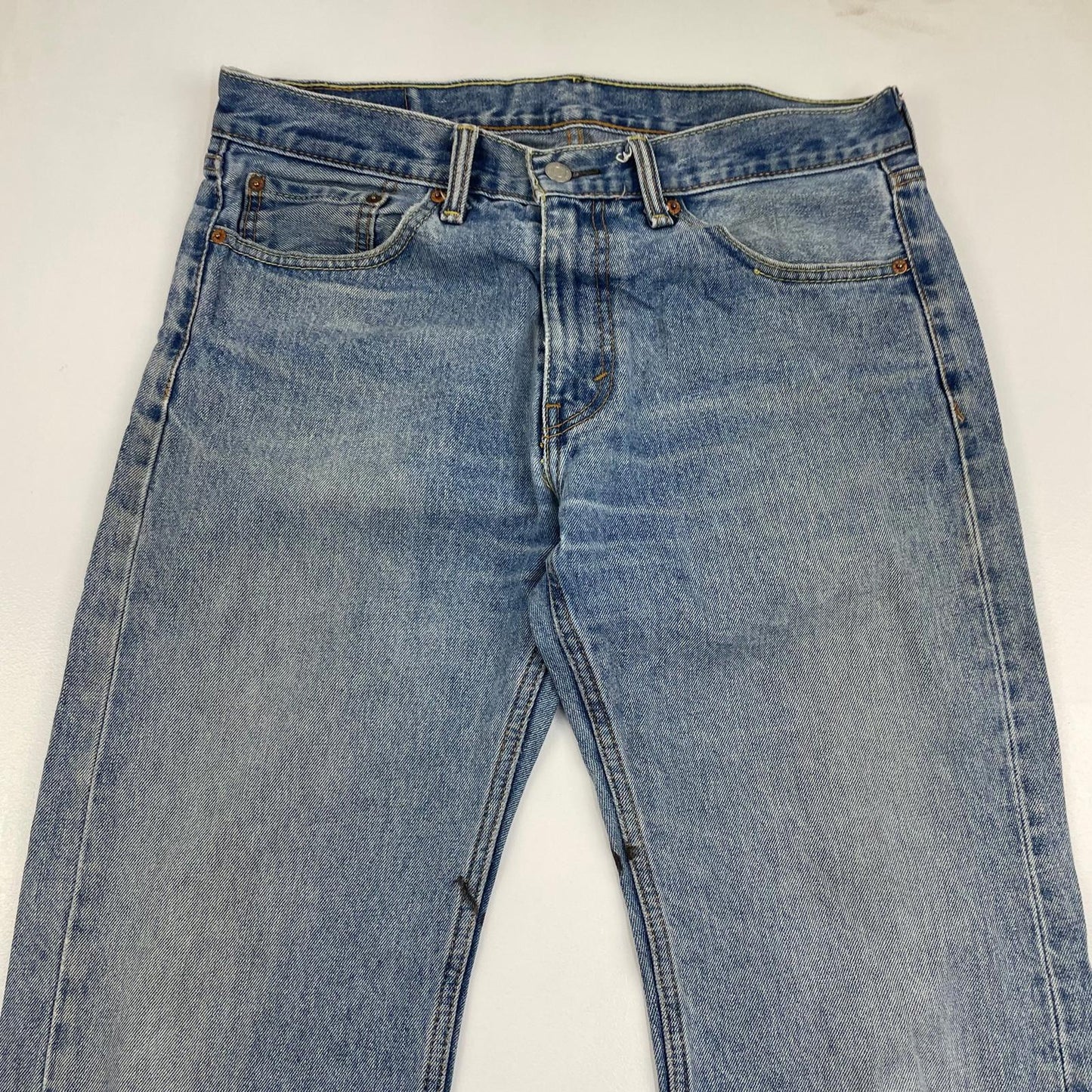 Levi's 505 Jeans Straight Classic Denim Blue Mens W33 L30
