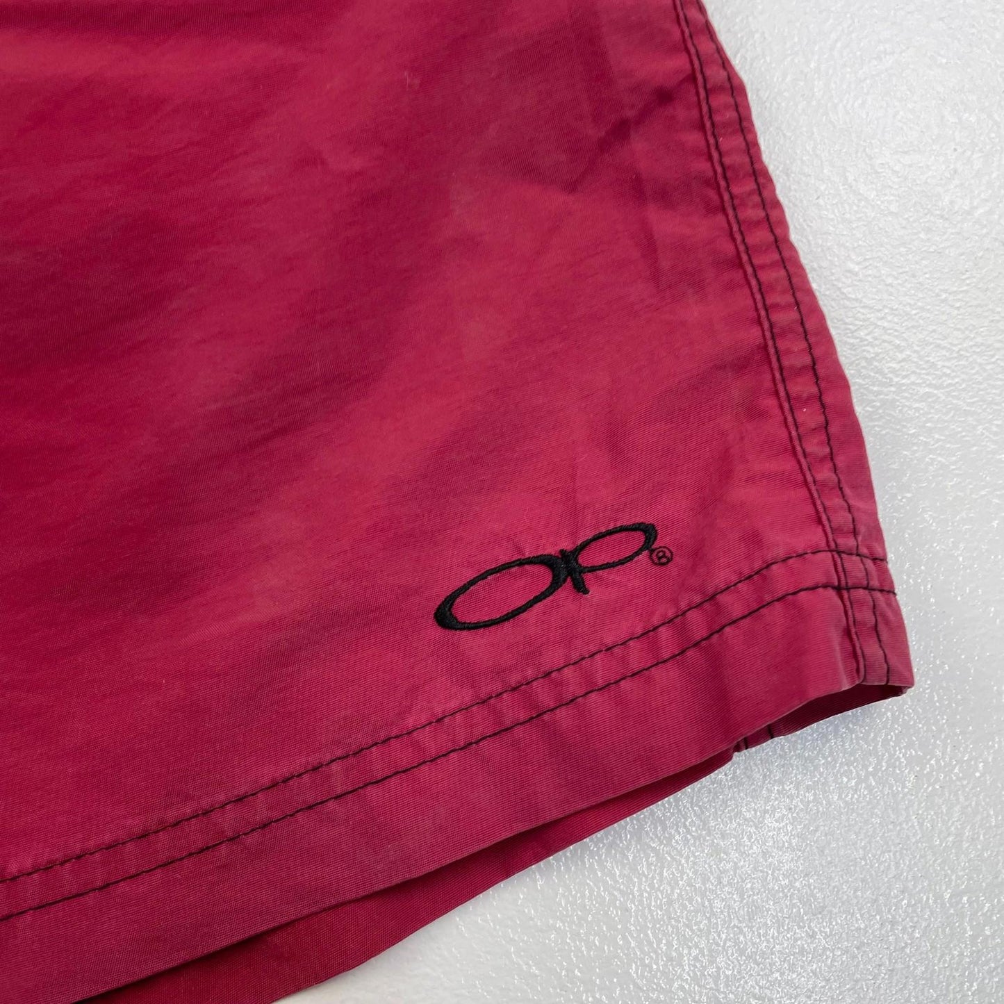 OP Swim Shorts Elastic Waist Casual Red Mens M