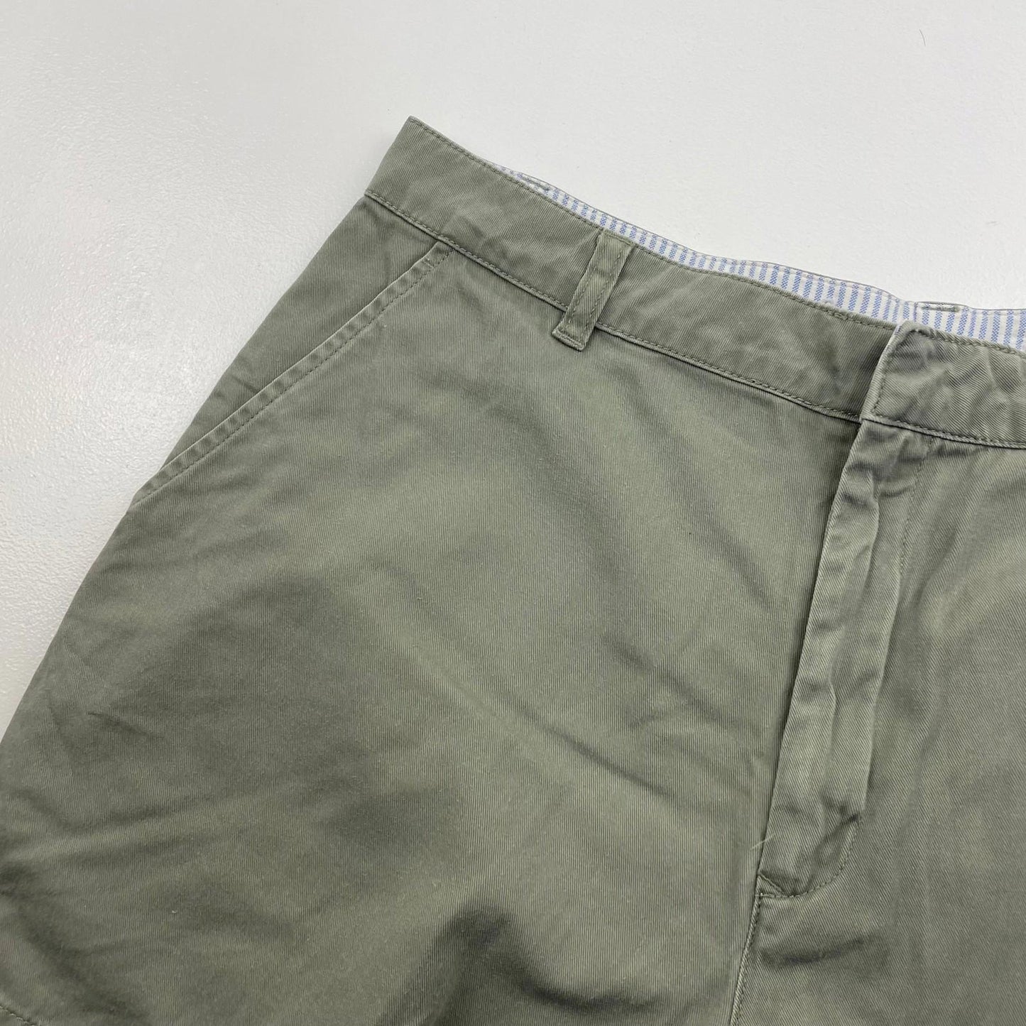 Tommy Hilfiger Chino Shorts Casual Olive Green Womens UK 10