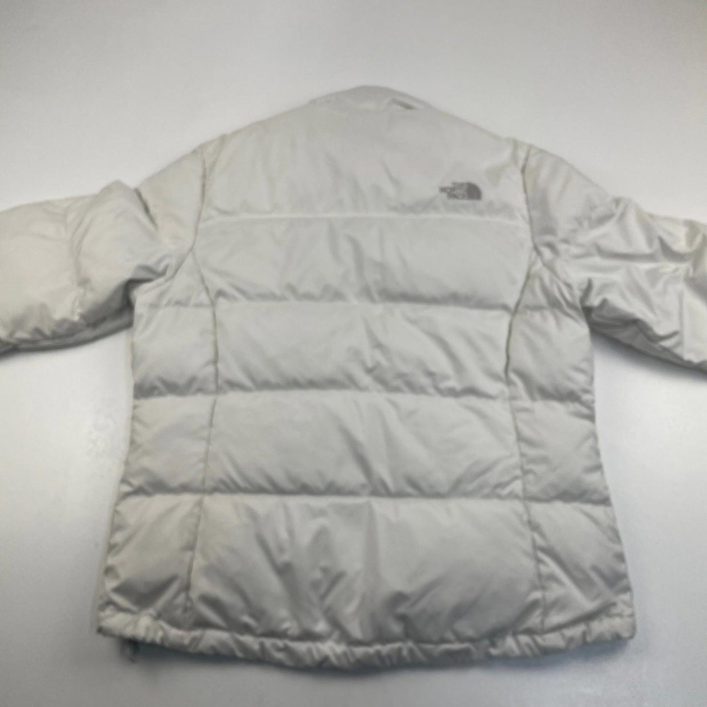 THE NORTH FACE Puffer Jacket White Warm Winter Coat Womens L