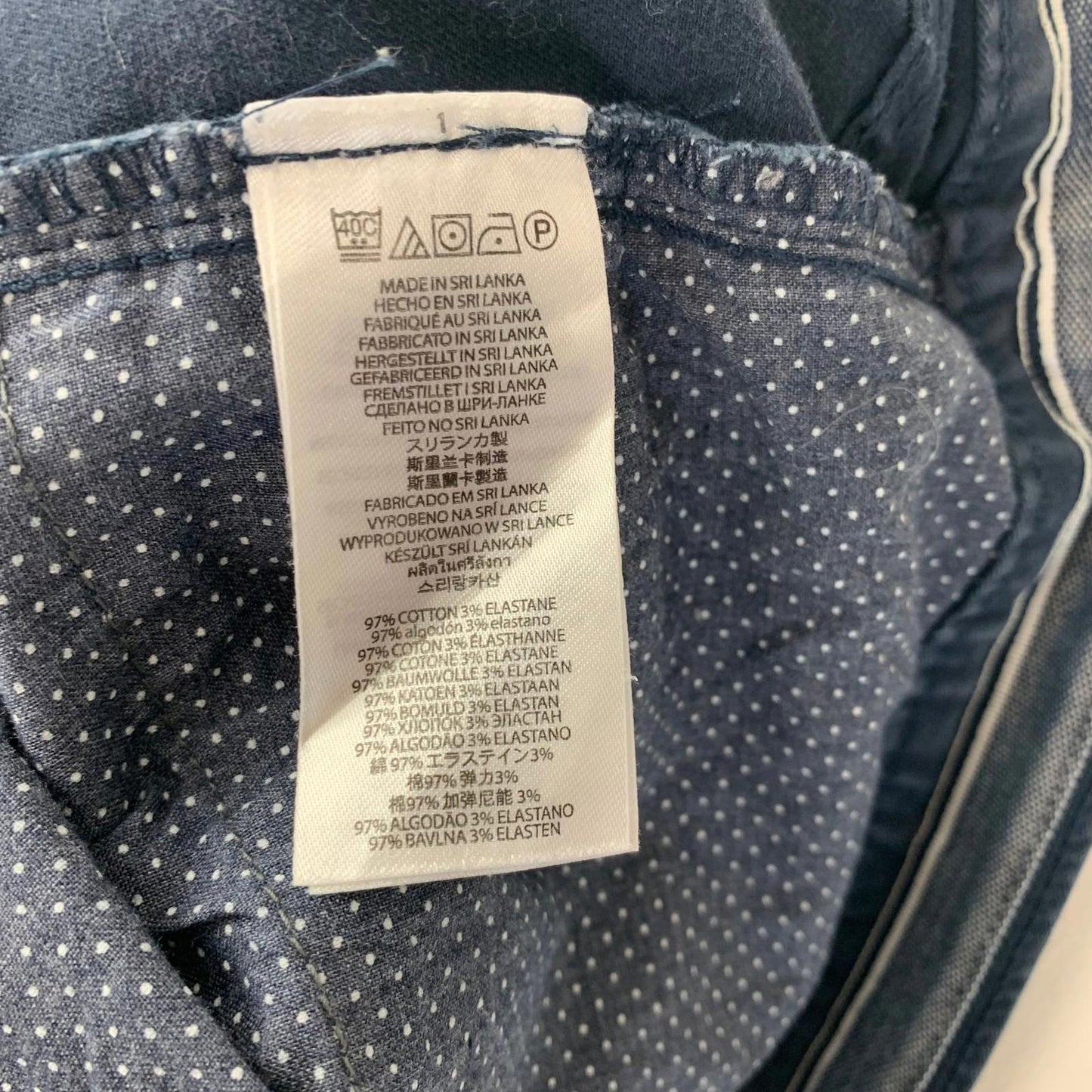 Michael Kors Parker Slim Fit Trousers Blue Mens 33/30