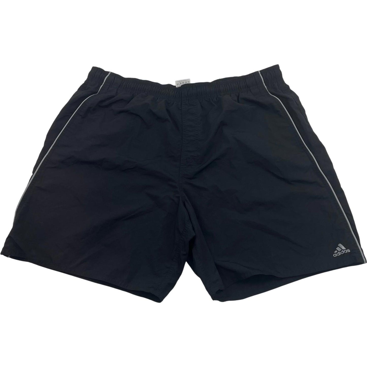 ADIDAS Activewear Shorts Black Reflective Stripes Gym Fitness Men's XL