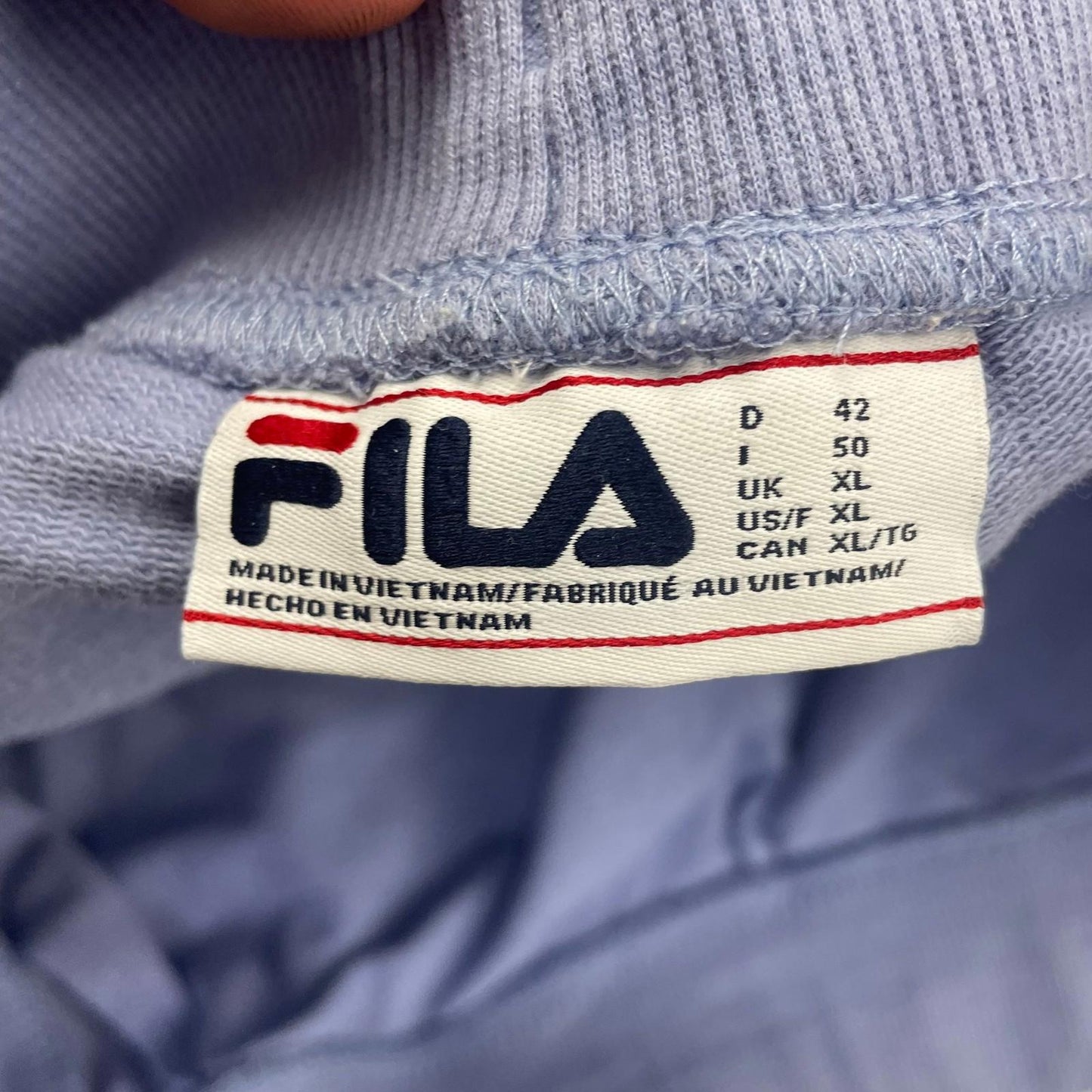 Fila Sweatpants Jogger Drawstring Cuffed Blue Women's XL