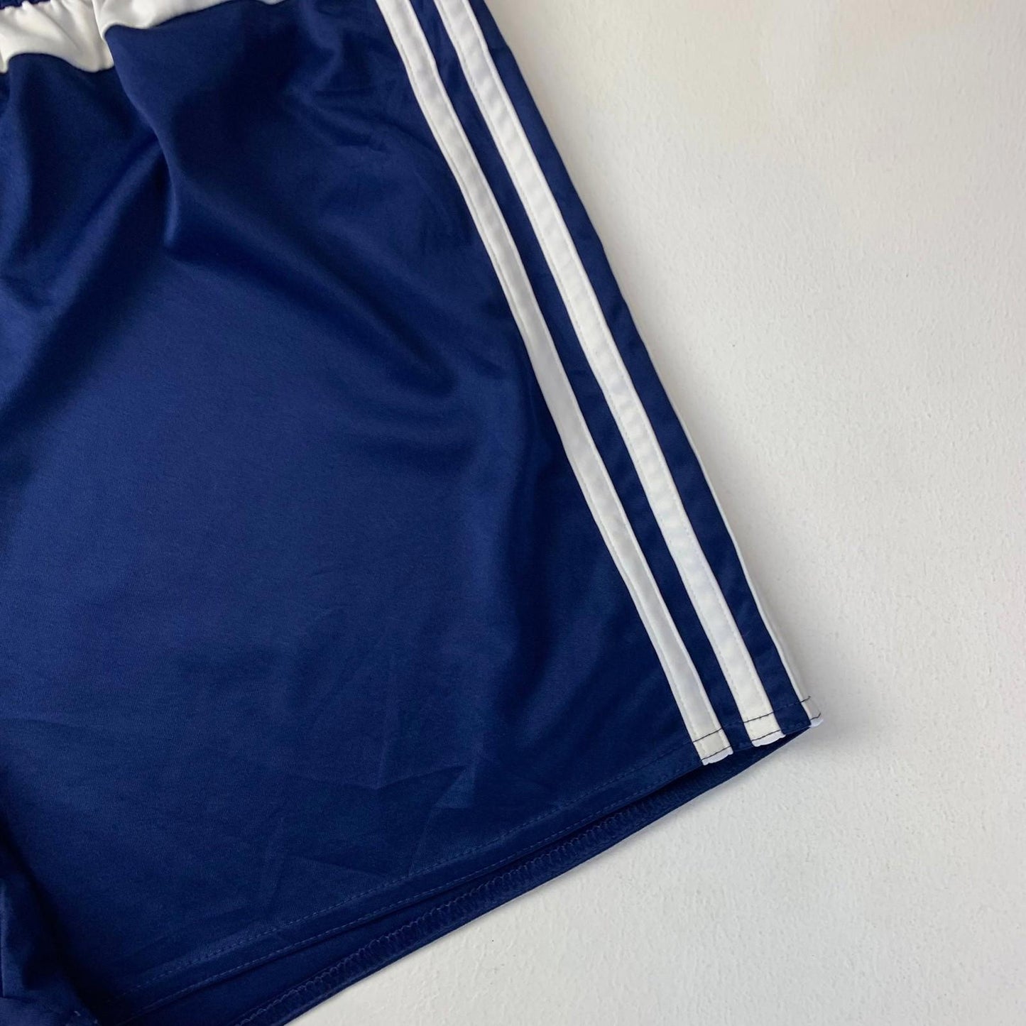 Adidas Climalite Shorts Blue Three Stripe Design Womens UK 8-10