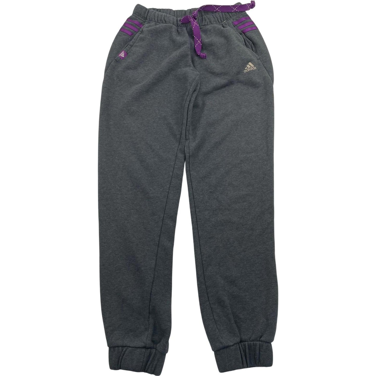 Adidas Women's Jogger Sweatpants Elastic Waist Grey XS UK 4-6