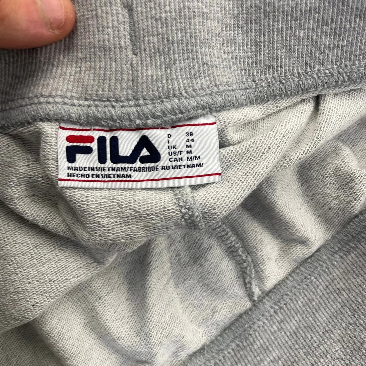 FILA Activewear Jogger Sweatpants Drawstring Grey Women UK M