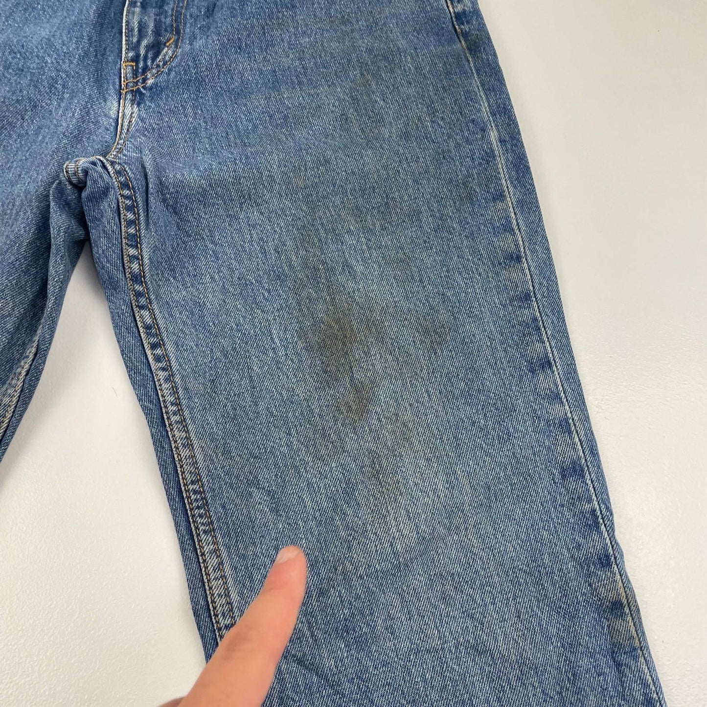 LEVI'S 516 Straight Leg Vintage Blue Denim Jeans Mens W32 L32