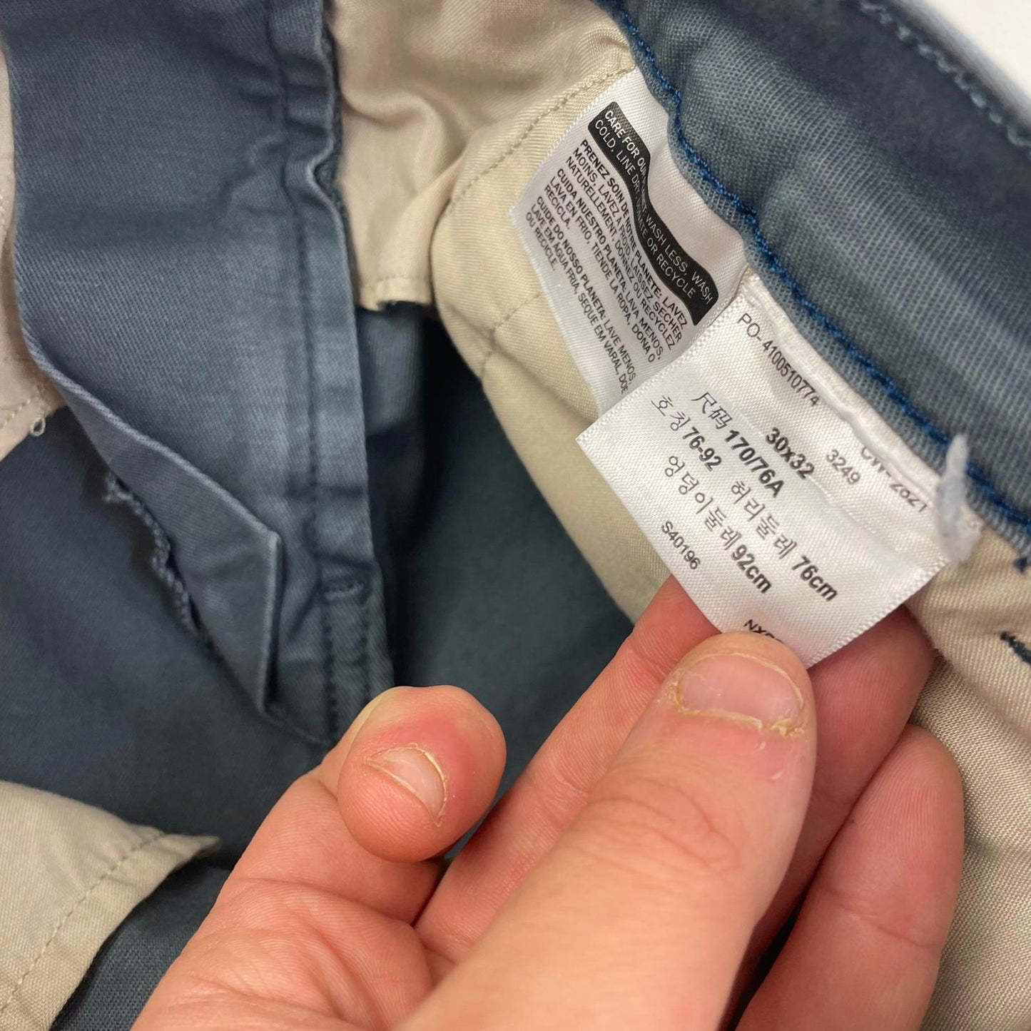 LEVI'S Trousers Straight Leg Casual Style Grey Mens Size 30 X 32
