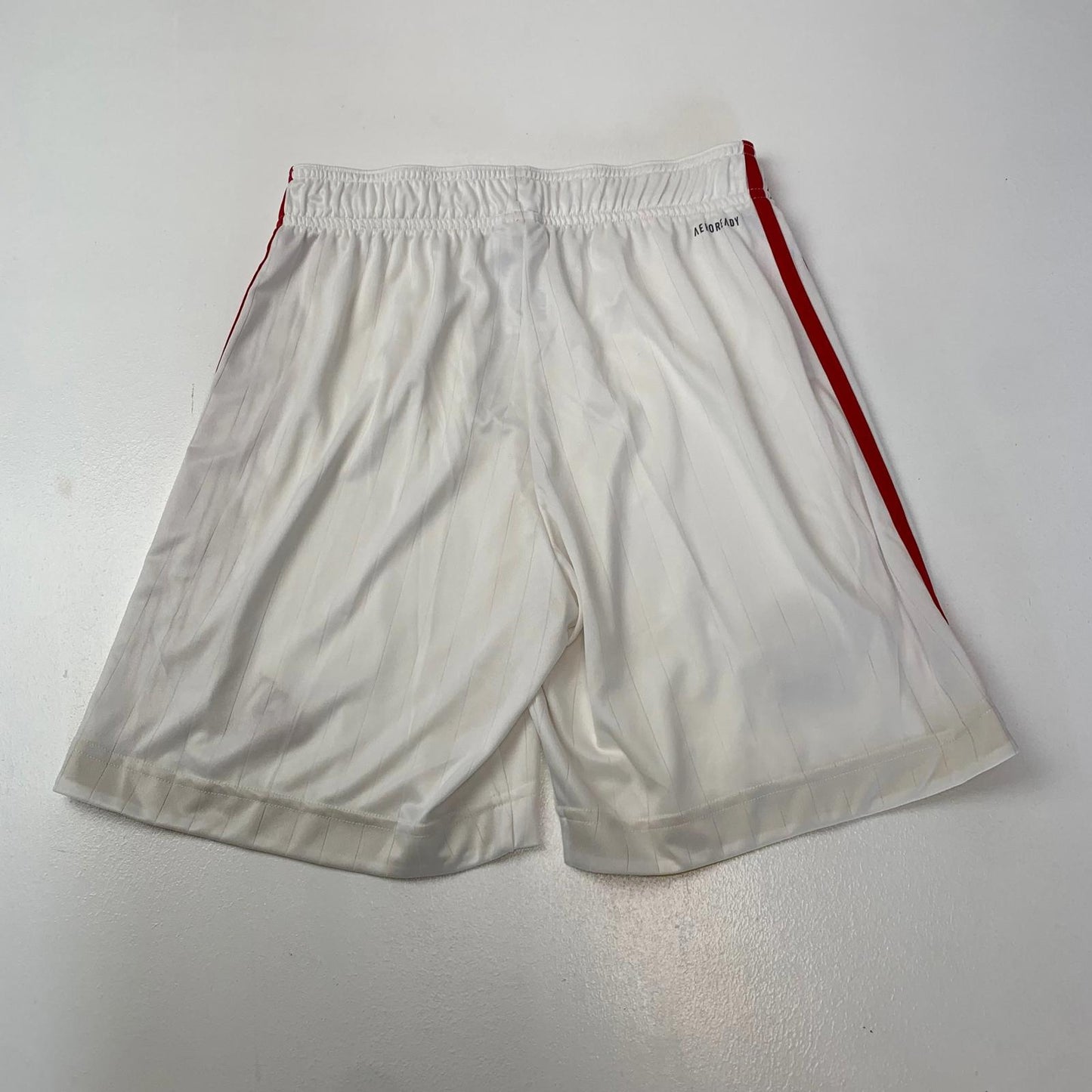 ADIDAS Football Shorts Manchester United AEROREADY White Mens Small