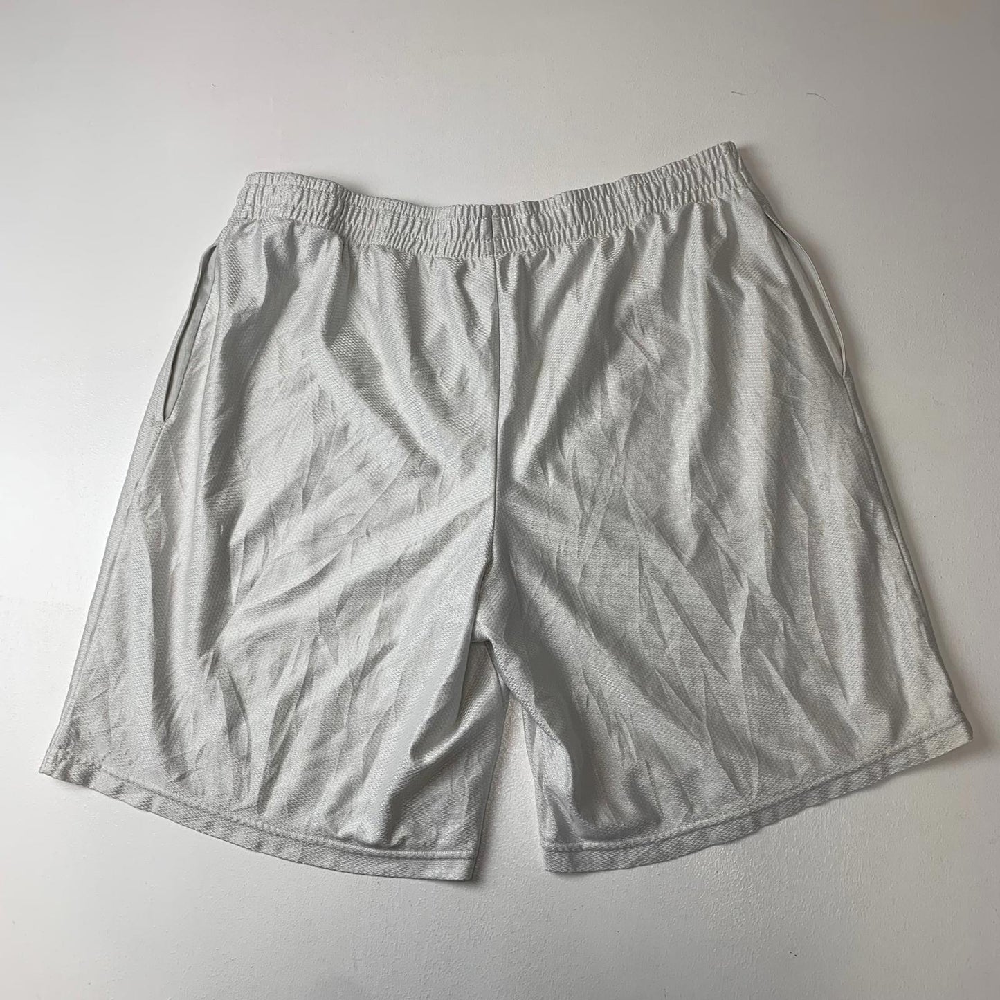 STARTER Basketball Shorts Elastic Waist White Athletic Sports Mens L