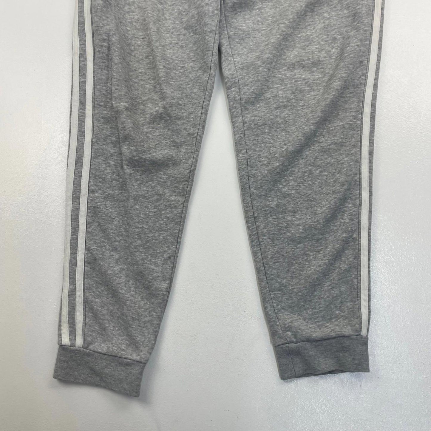 Adidas Jogger Sweatpants Side Stripe Logo Grey Mens L