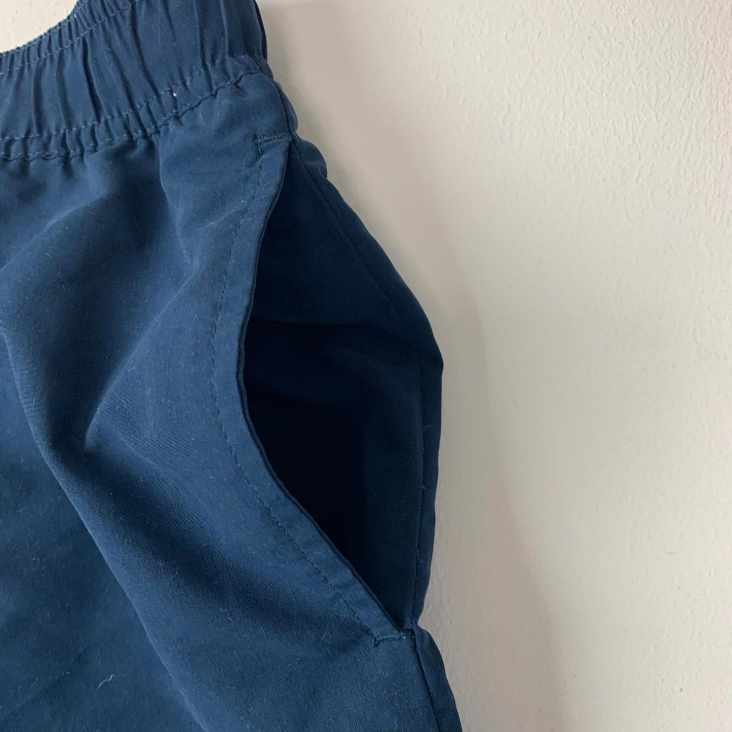 ELLESSE Swim Shorts Drawstring Waist Blue Logo Men's Medium UK M