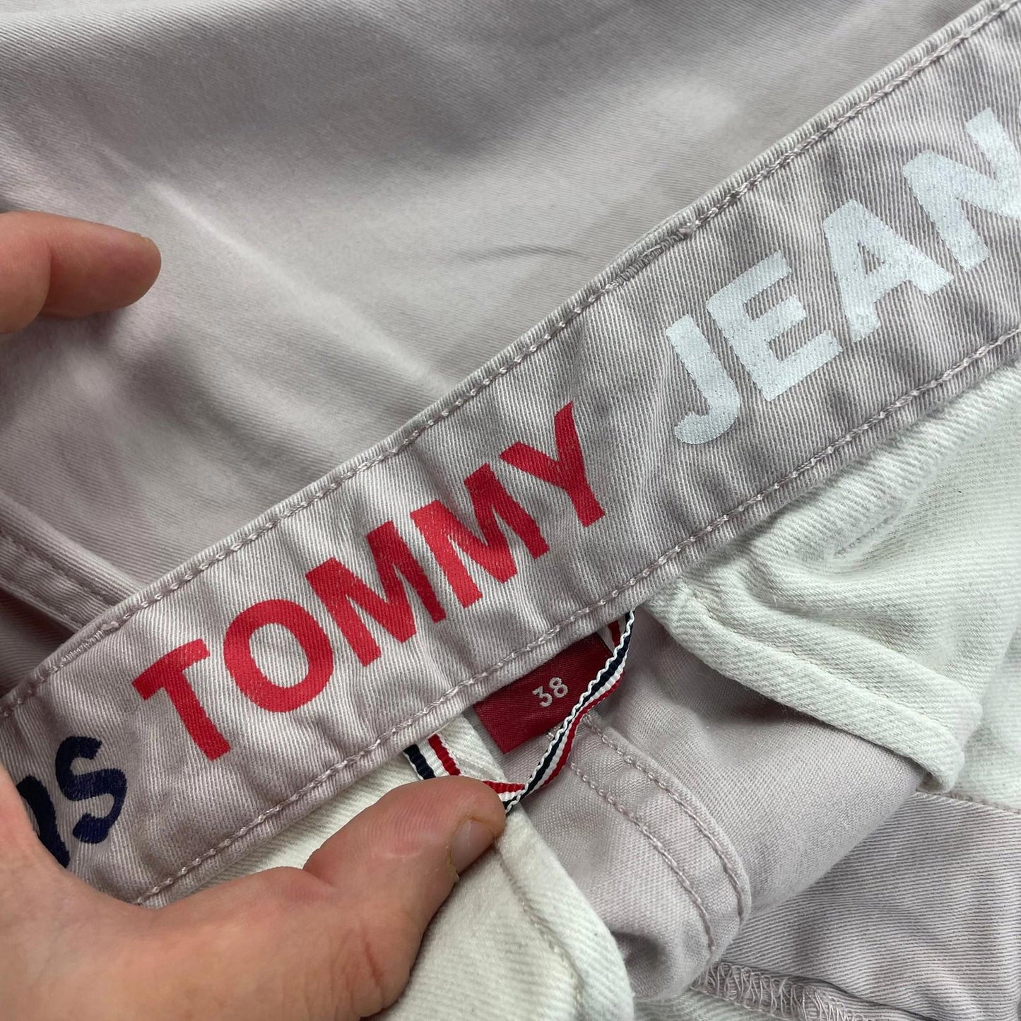 Tommy Jeans Chino Shorts Casual Outdoor Beige Mens 38