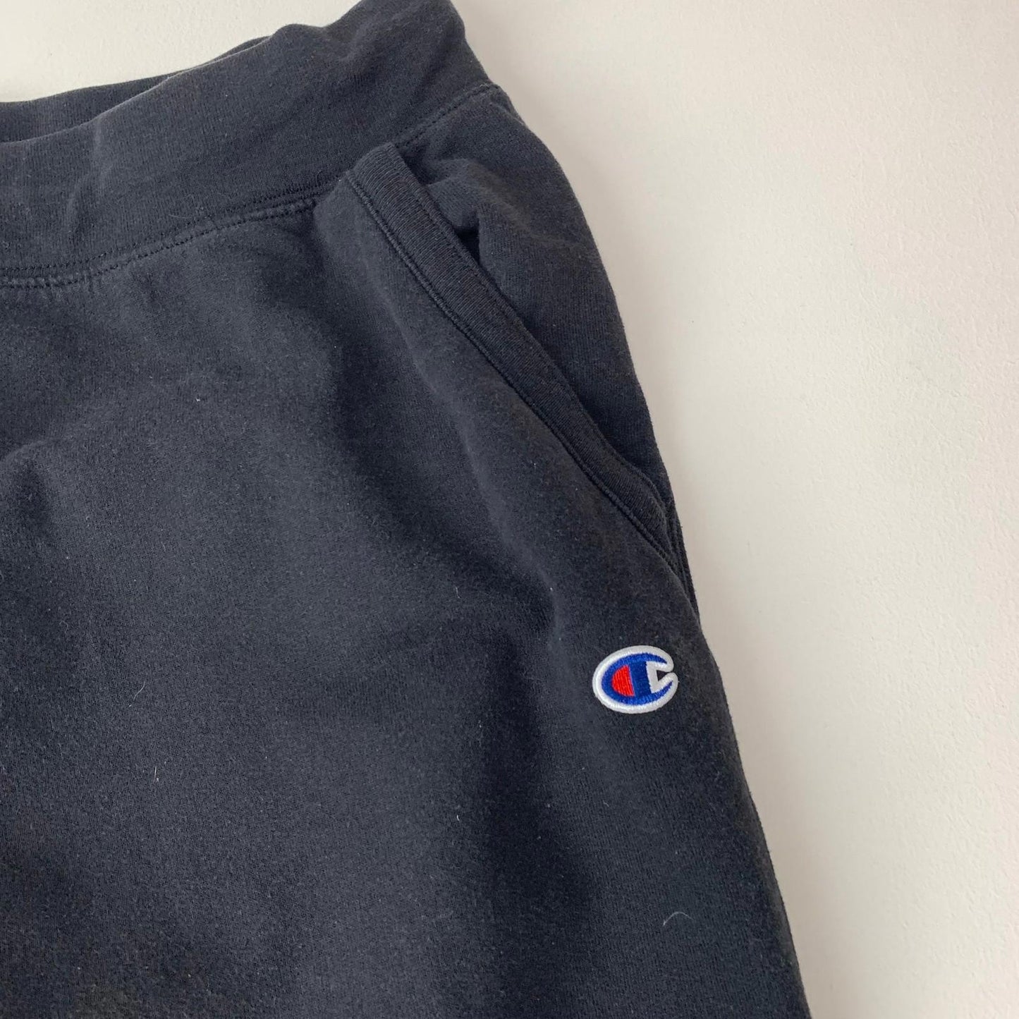 Champion Jogger Sweatpants Drawstring Logo Black Womens XL