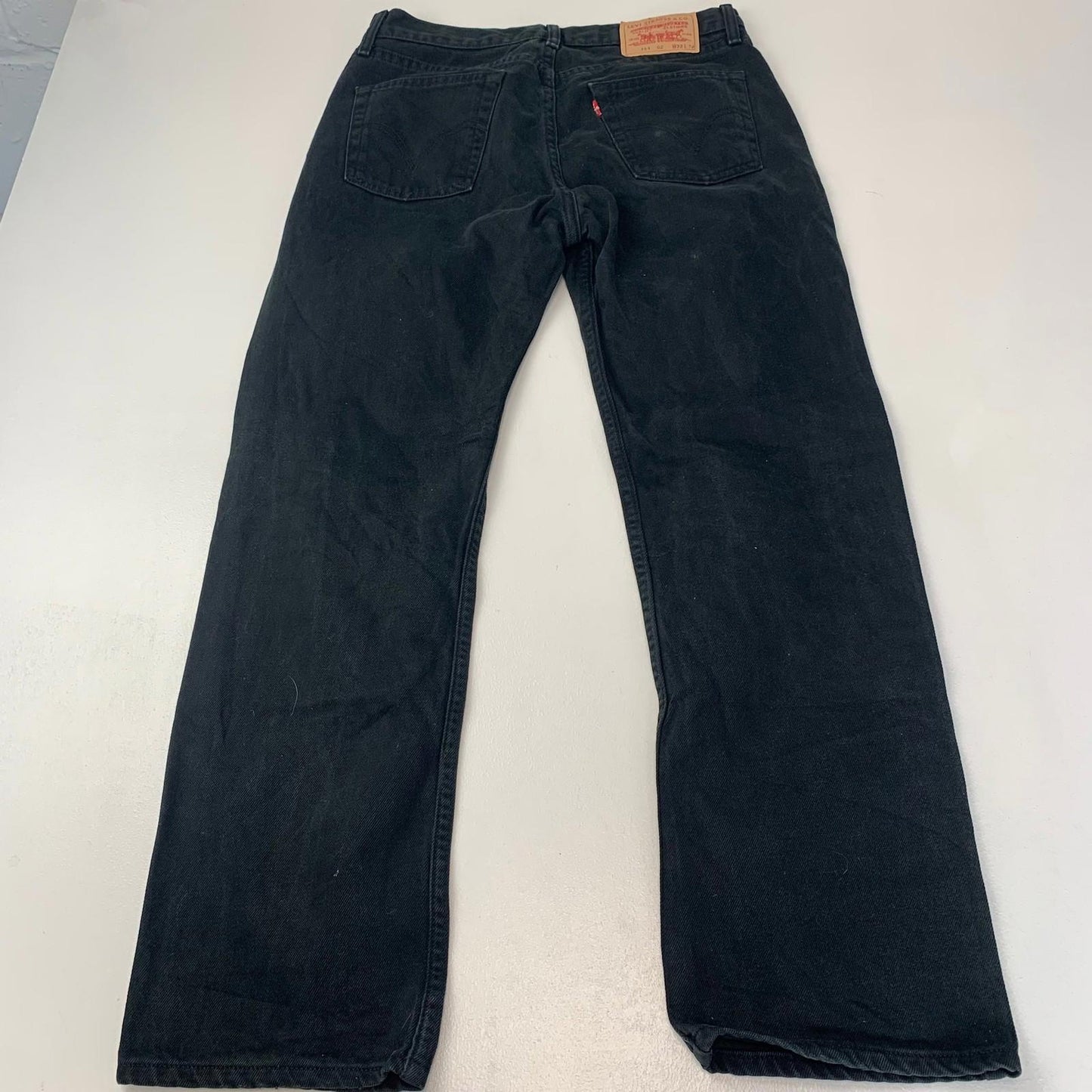 LEVI'S Jeans Straight Leg Classic Black Denim Men's W32 L30
