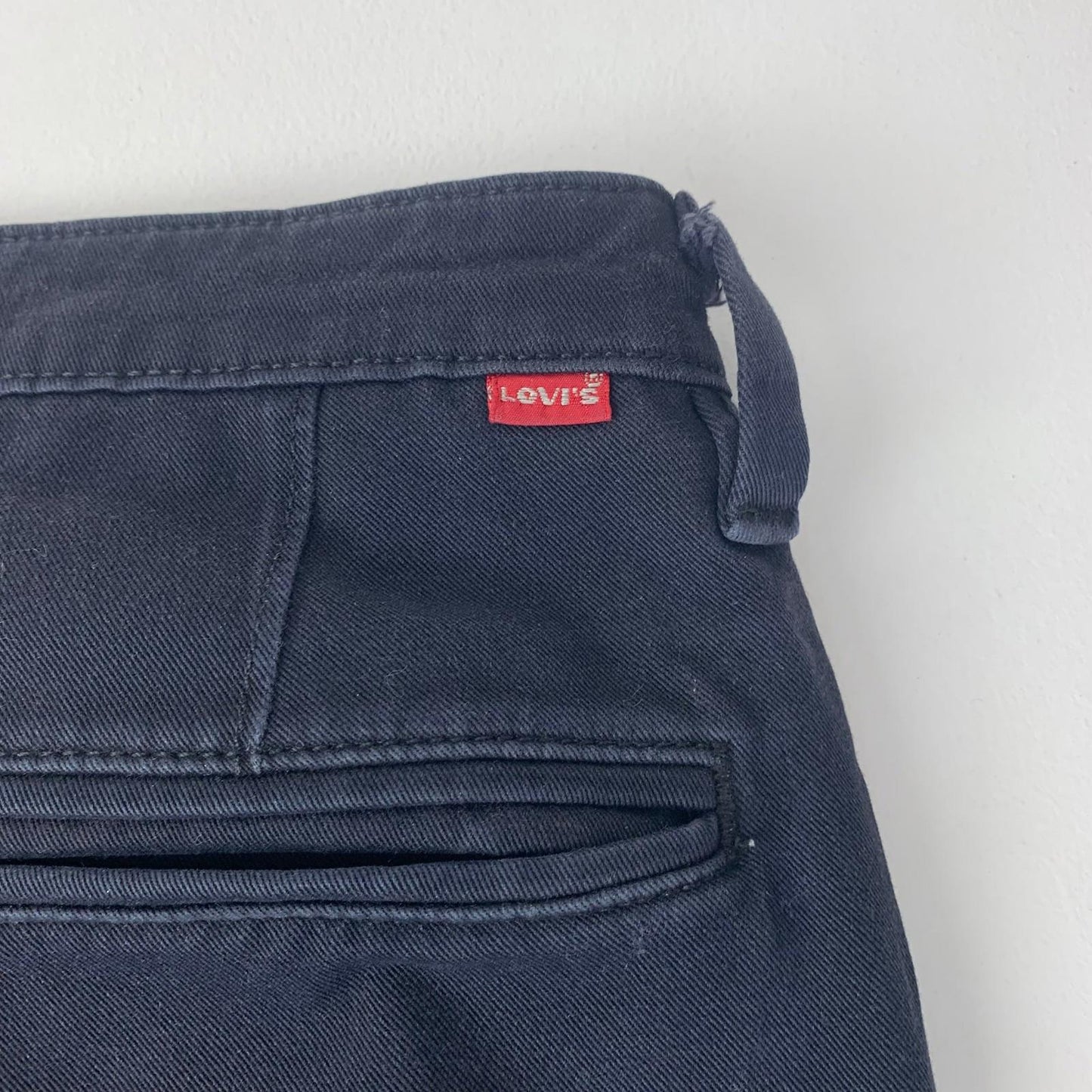 Levi's Commuter Trousers Straight Leg Stretch Black Mens W32 L31