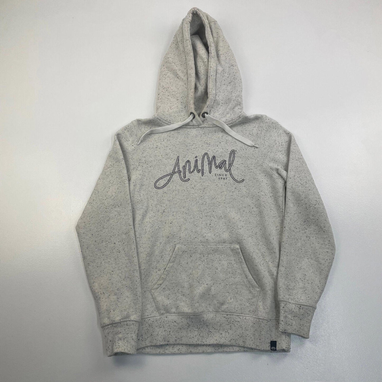 Women’s ANIMAL Light Grey Spellout Hoodie , Size UK 8 / S