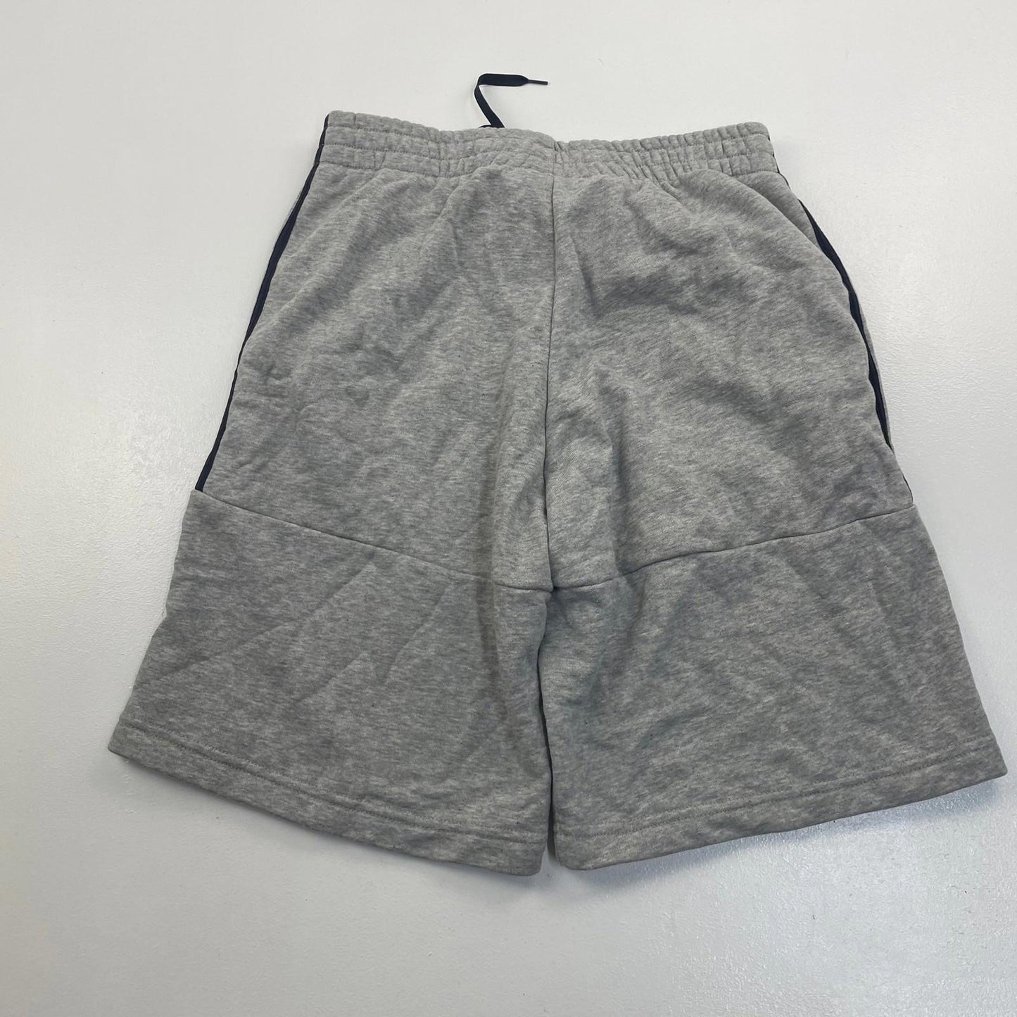 Adidas Activewear Shorts 3-Stripes Elastic Waist Grey Mens Small