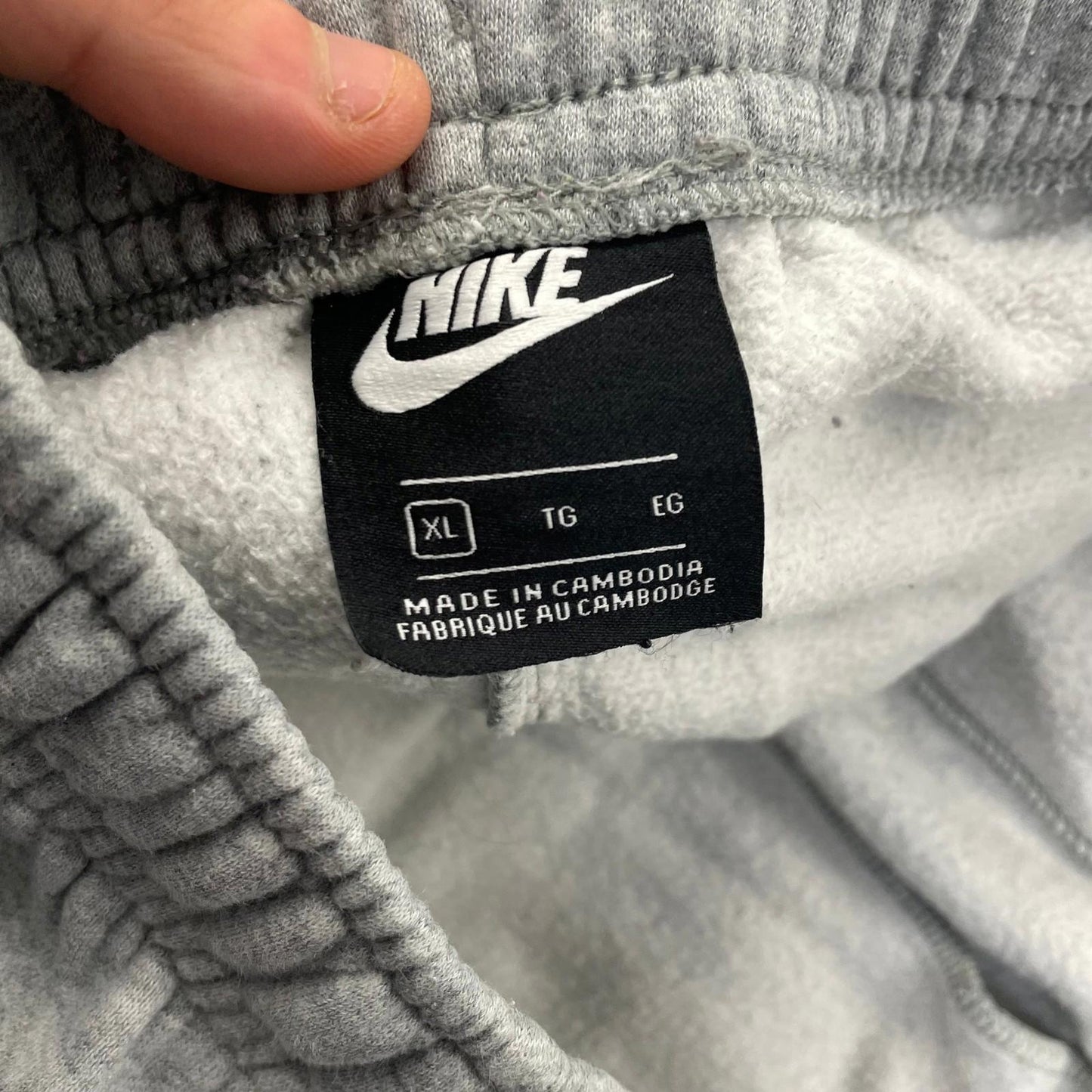 Nike Sweatpants Jogger Elastic Waist Grey Mens XL