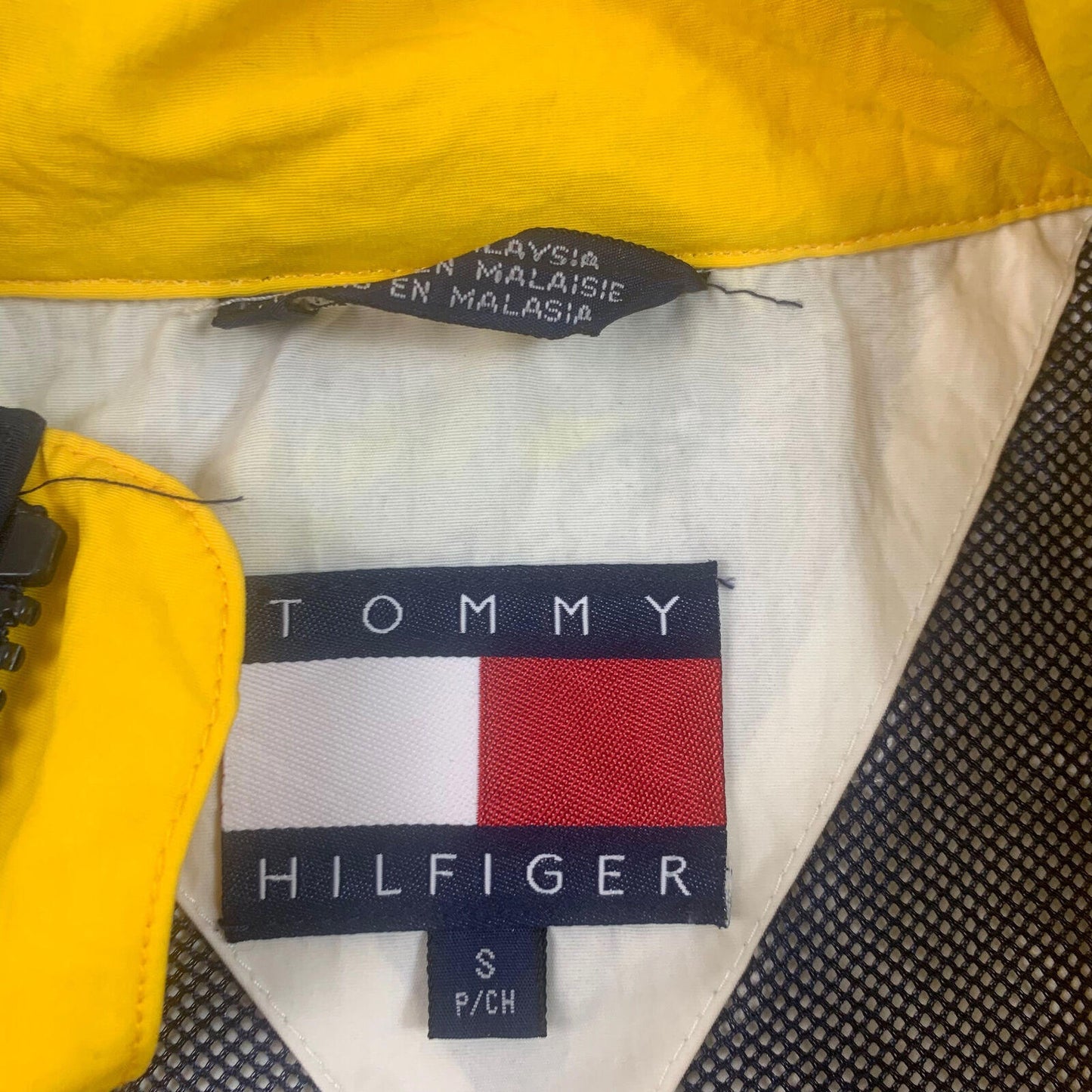 Men’s Vintage TOMMY HILFIGER Sailing Jacket / 90’s / Off White / Small / Spellou
