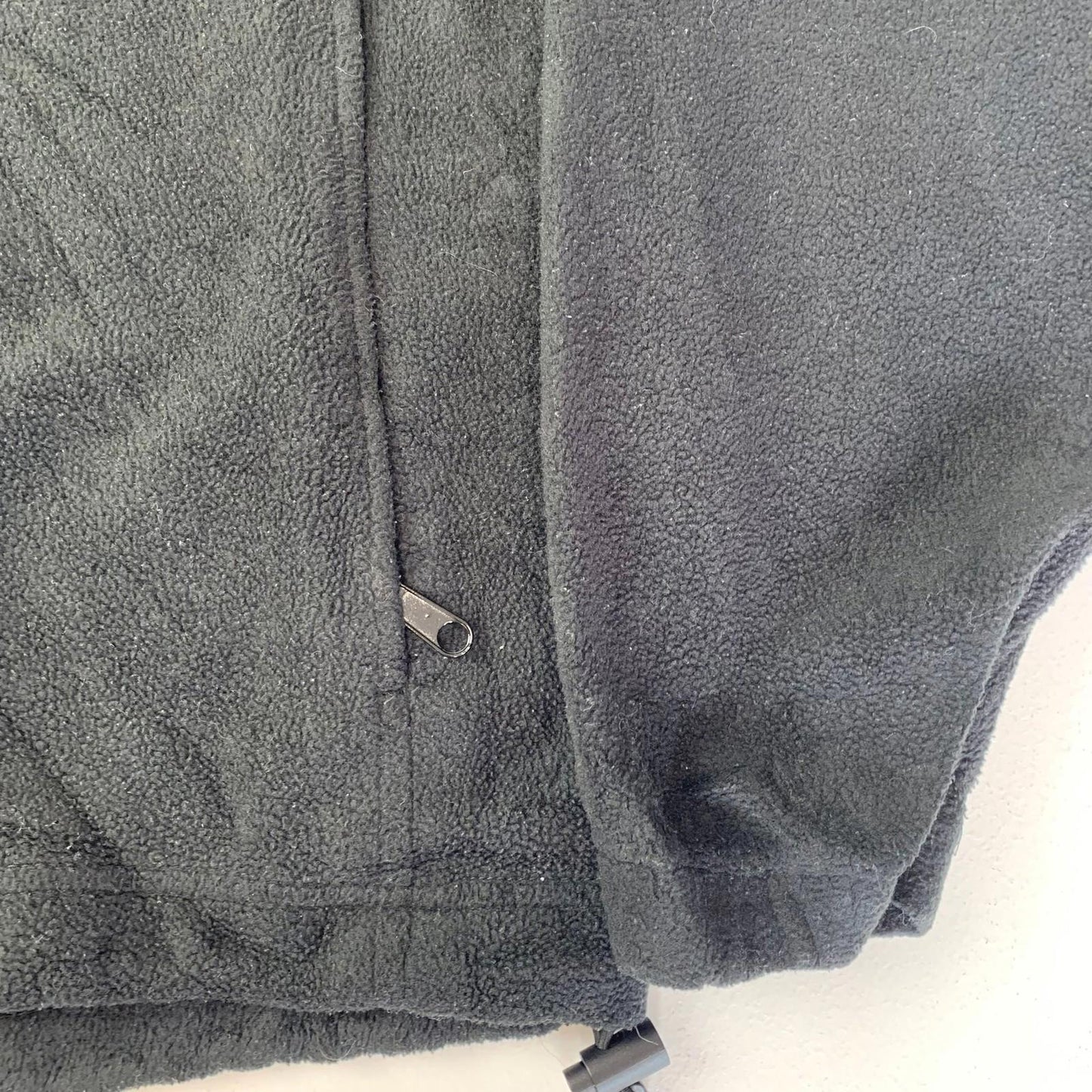 Columbia Fleece Track Jacket Black Full Zip Mens Large